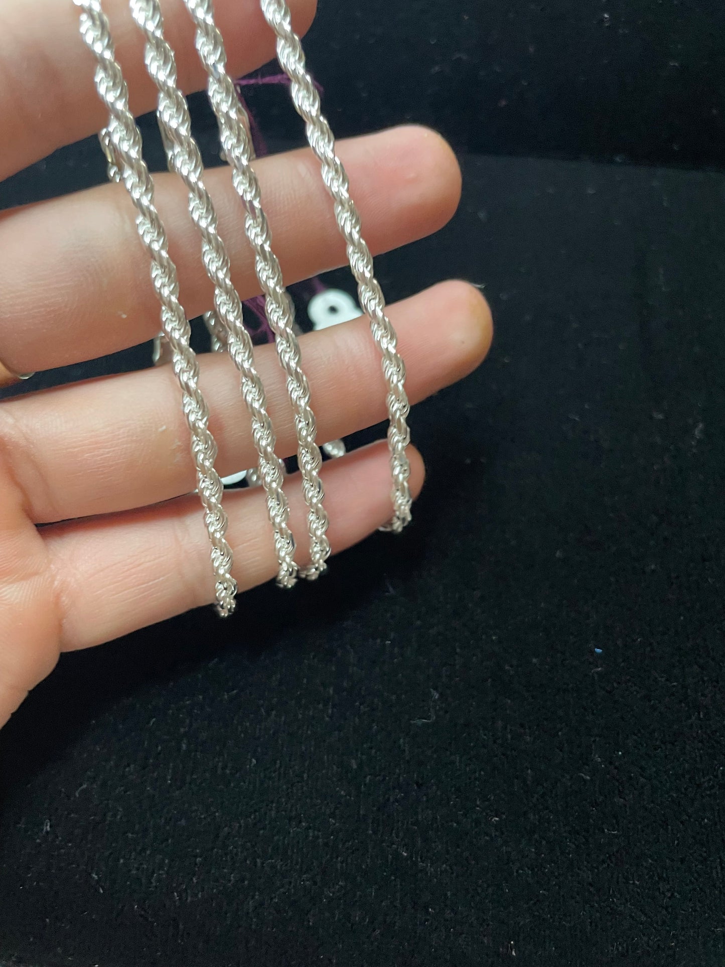 3.4mm Rope bracelet 8 inch