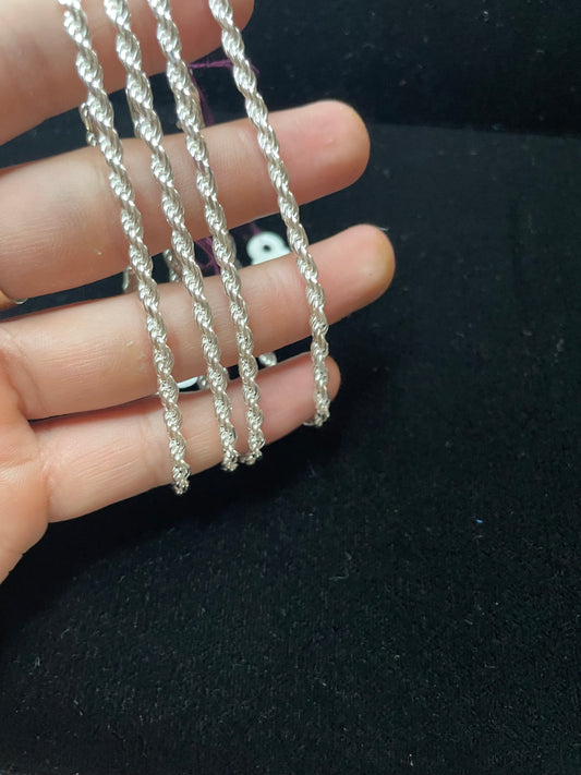 3.4mm Rope bracelet 8 inch