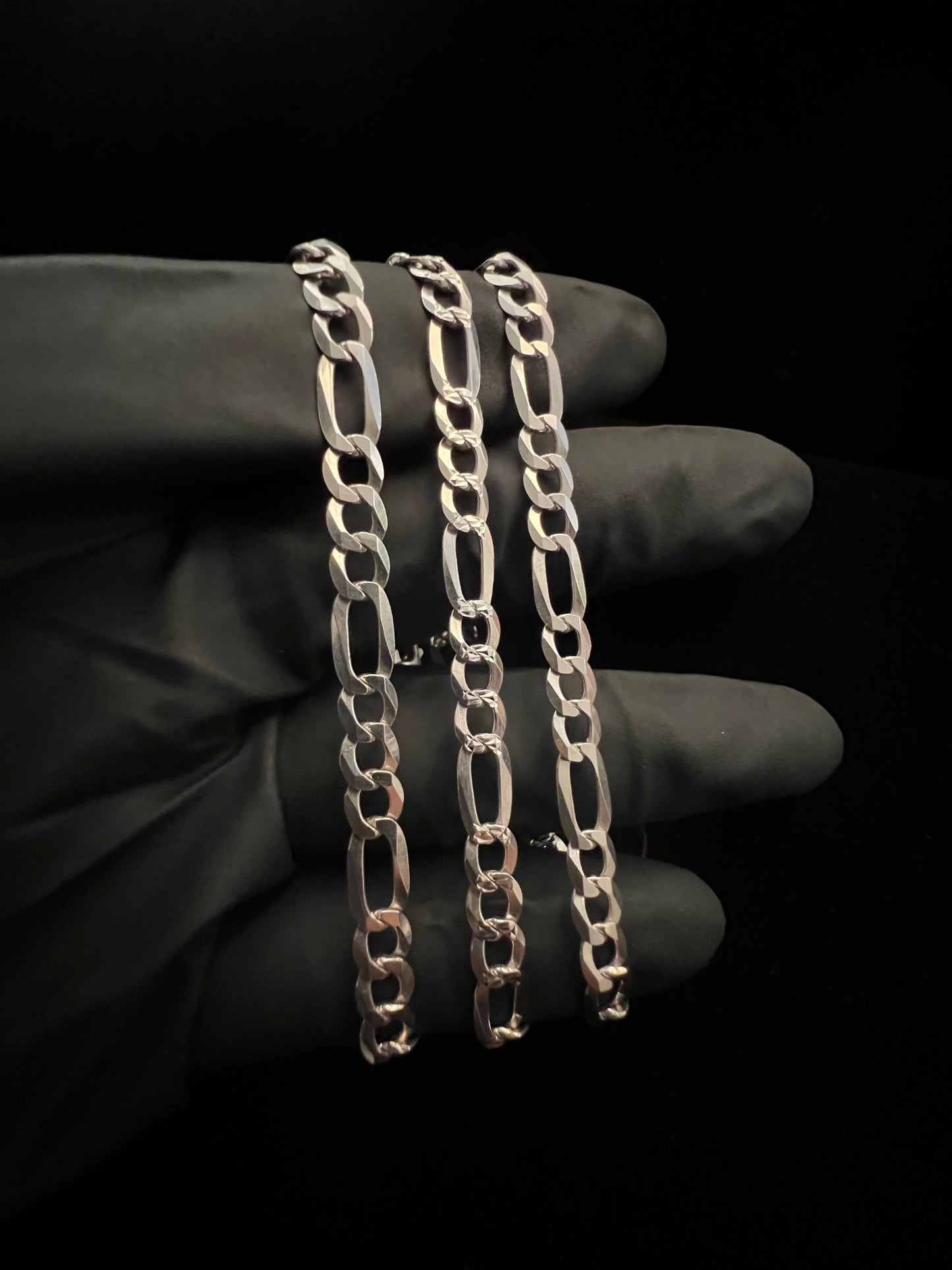 6mm Figaro Diamond Cut Chain