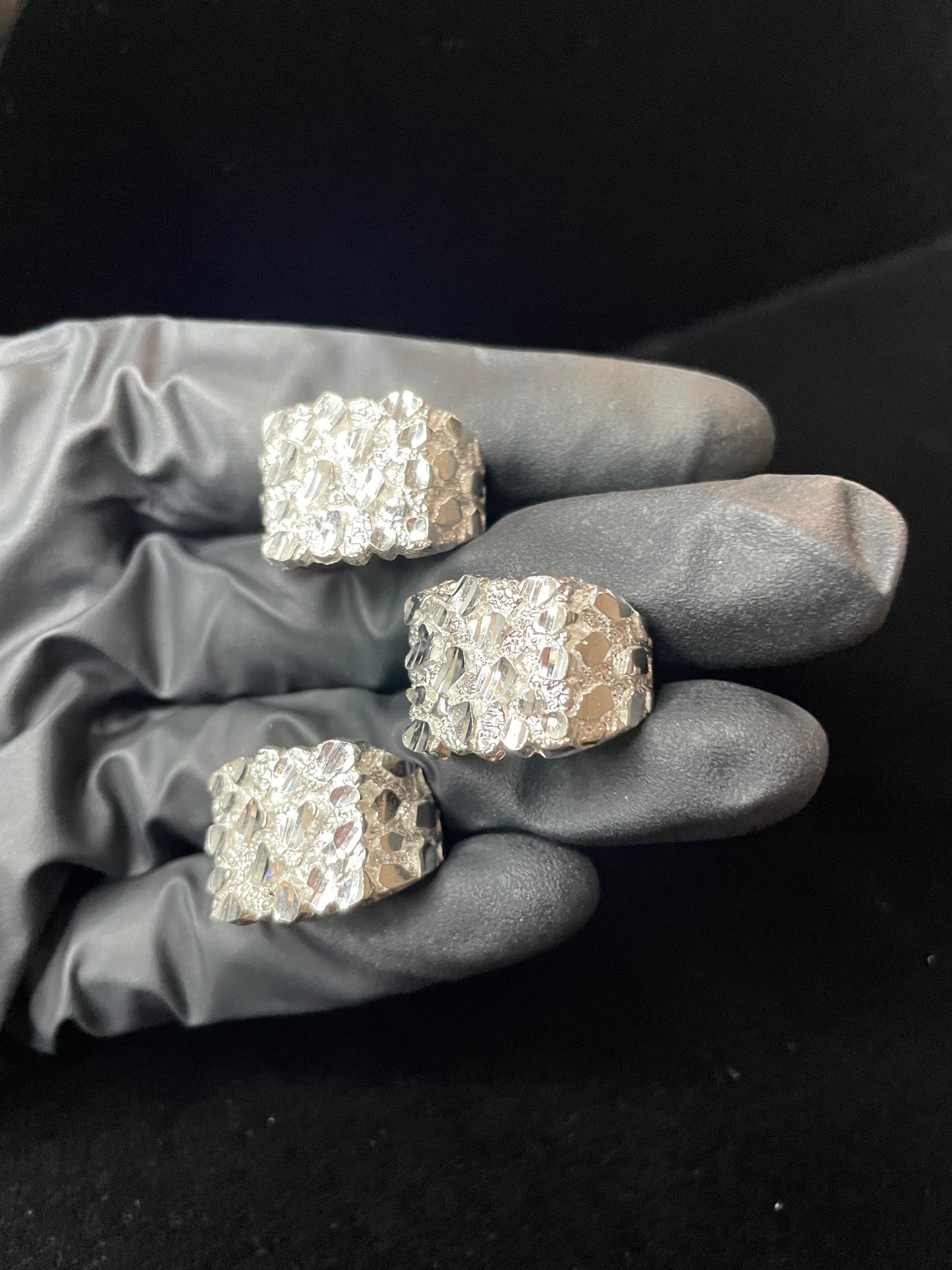 XL Nugget ring 925 Silver