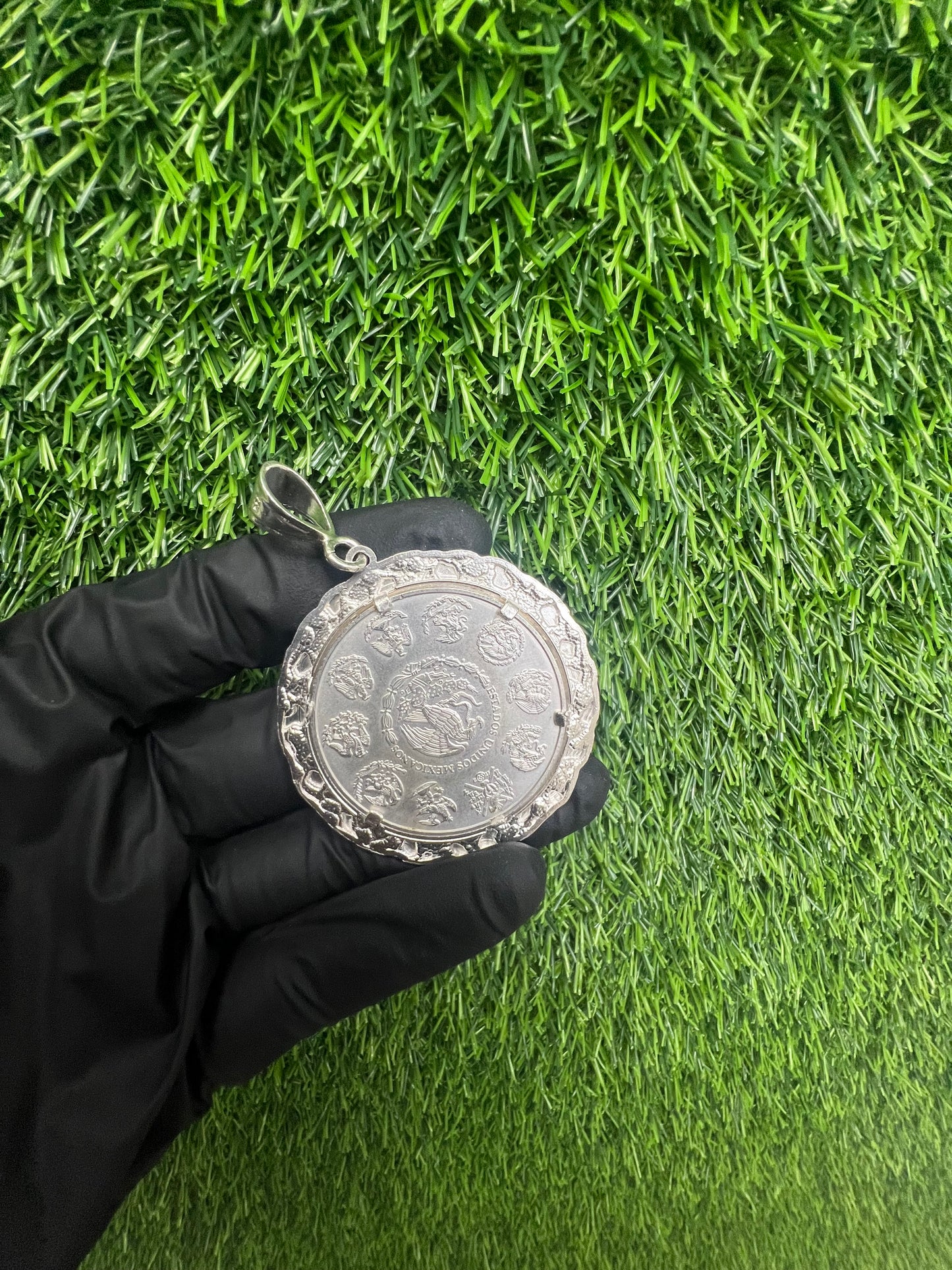 Nugget Centenario Pendant .999 silver