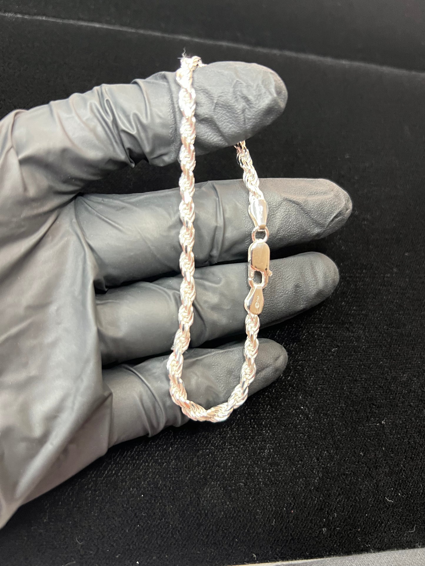 3.7mm Rope Bracelet 8 inch