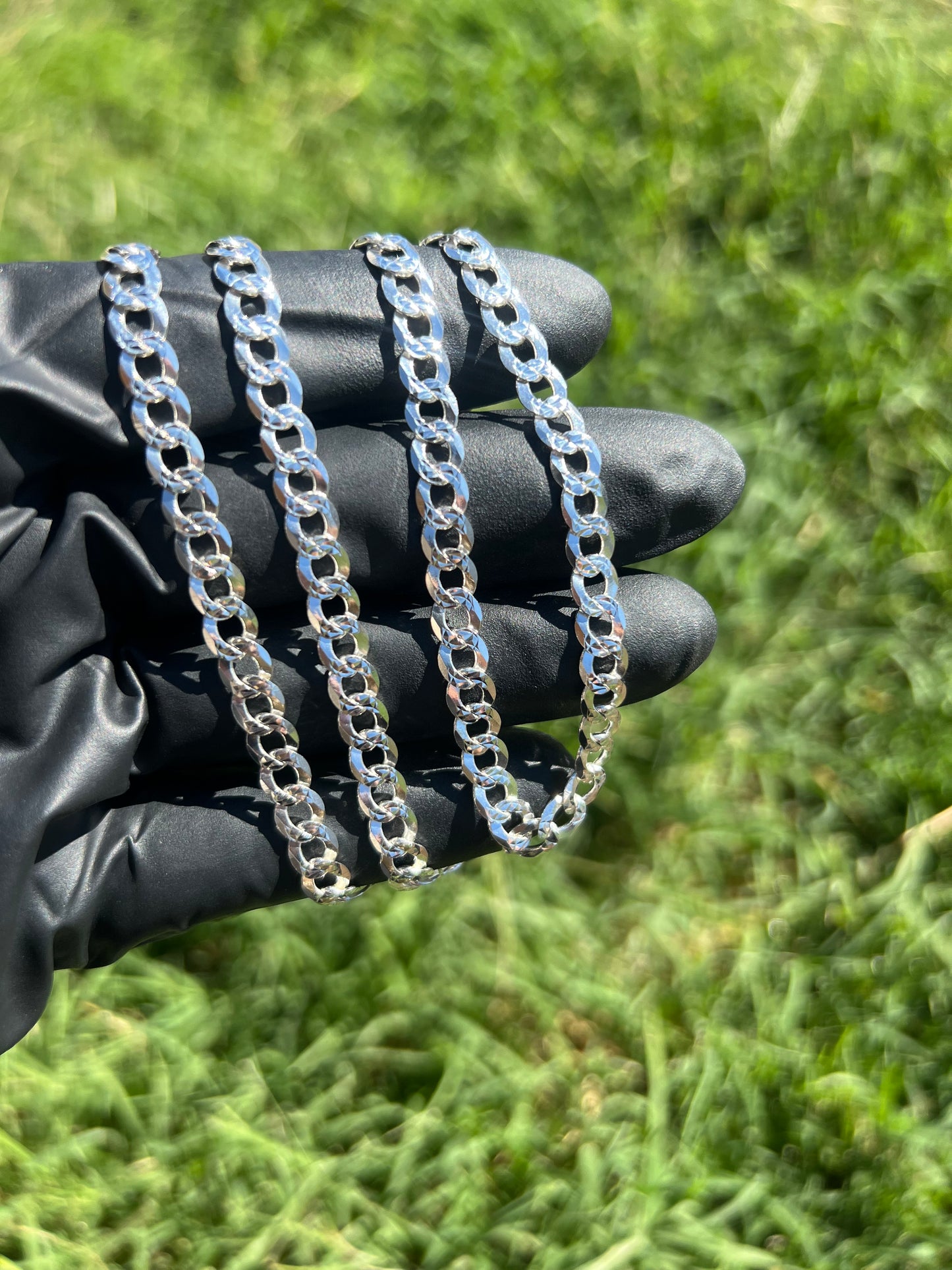 6.1mm Curb Diamond Cut Chain ￼