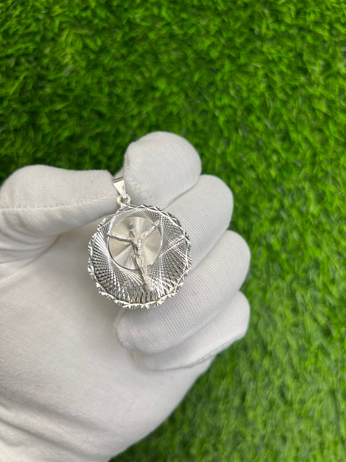 Round Jesus Pendant
