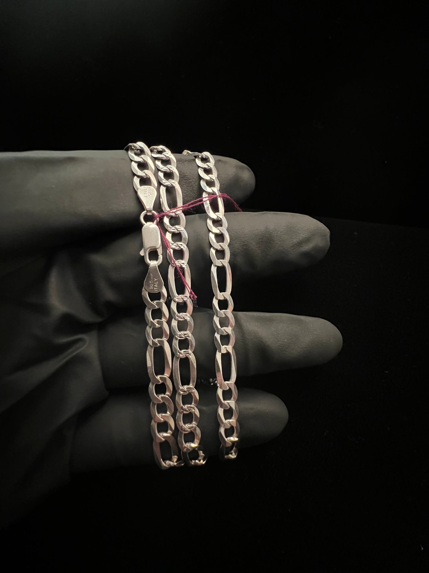 6mm Figaro Diamond Cut Chain￼