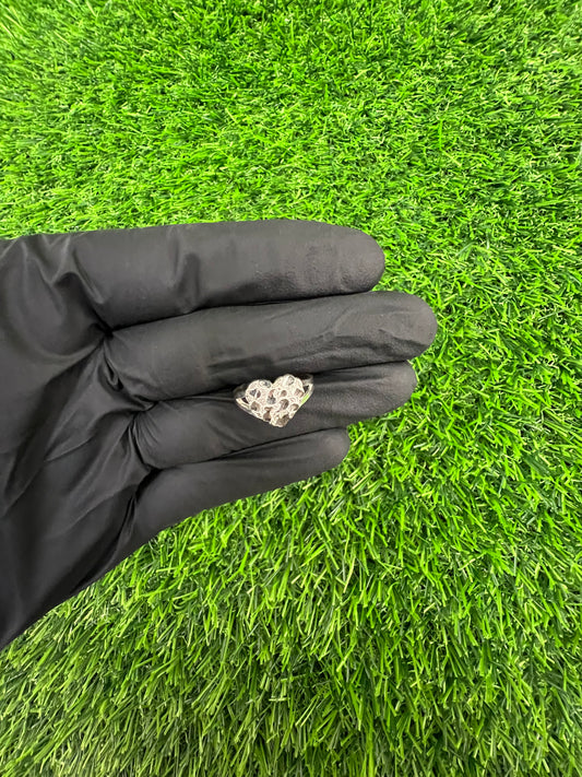 Flat Heart Nugget Ring