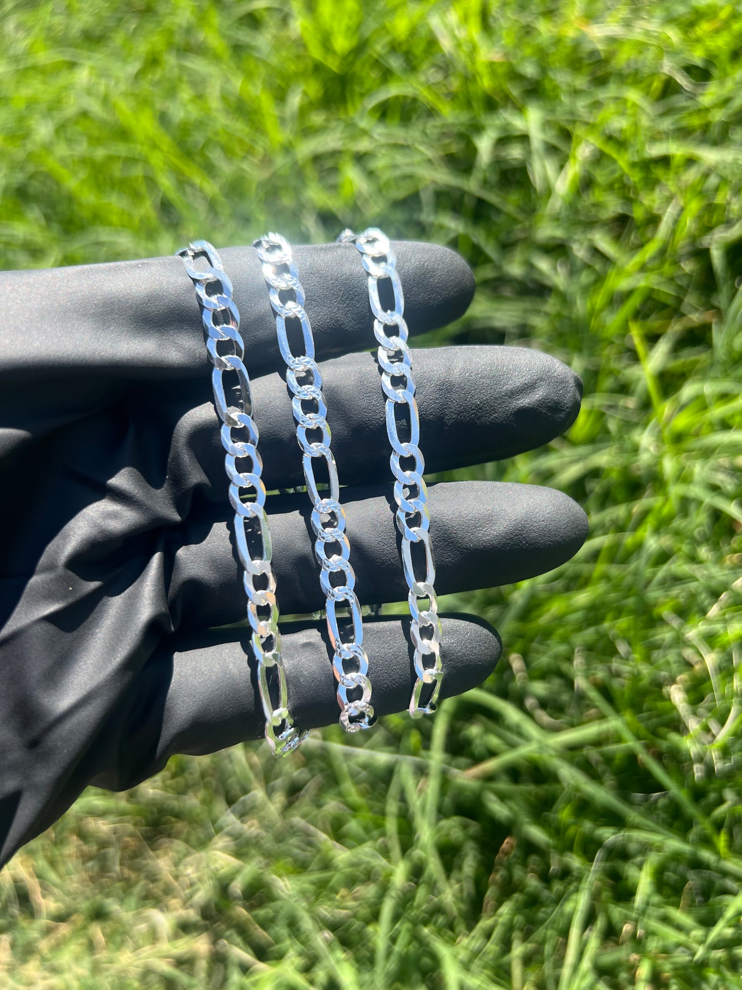 5.8mm Figaro Diamond Cut Chain ￼