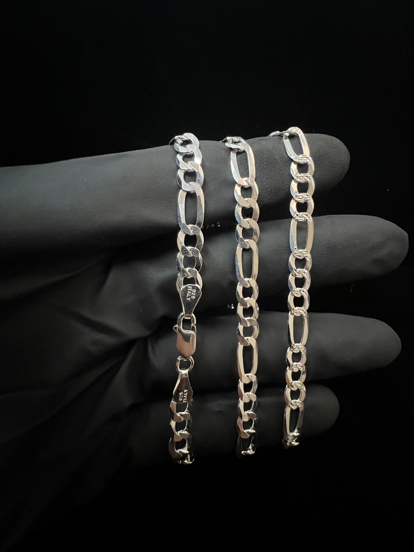 5.8mm Figaro Diamond Cut Chain ￼