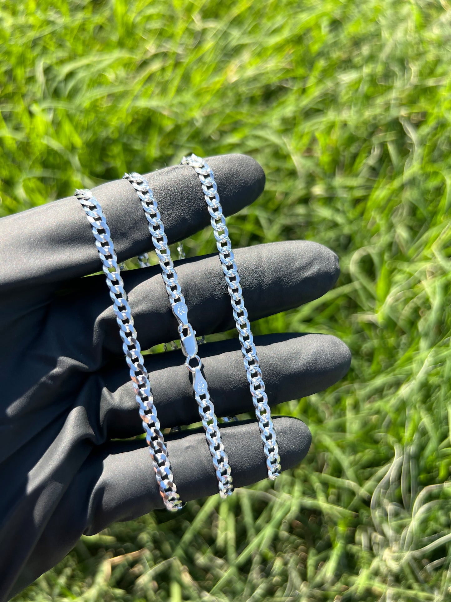 4.1mm Curb Diamond Cut Chain