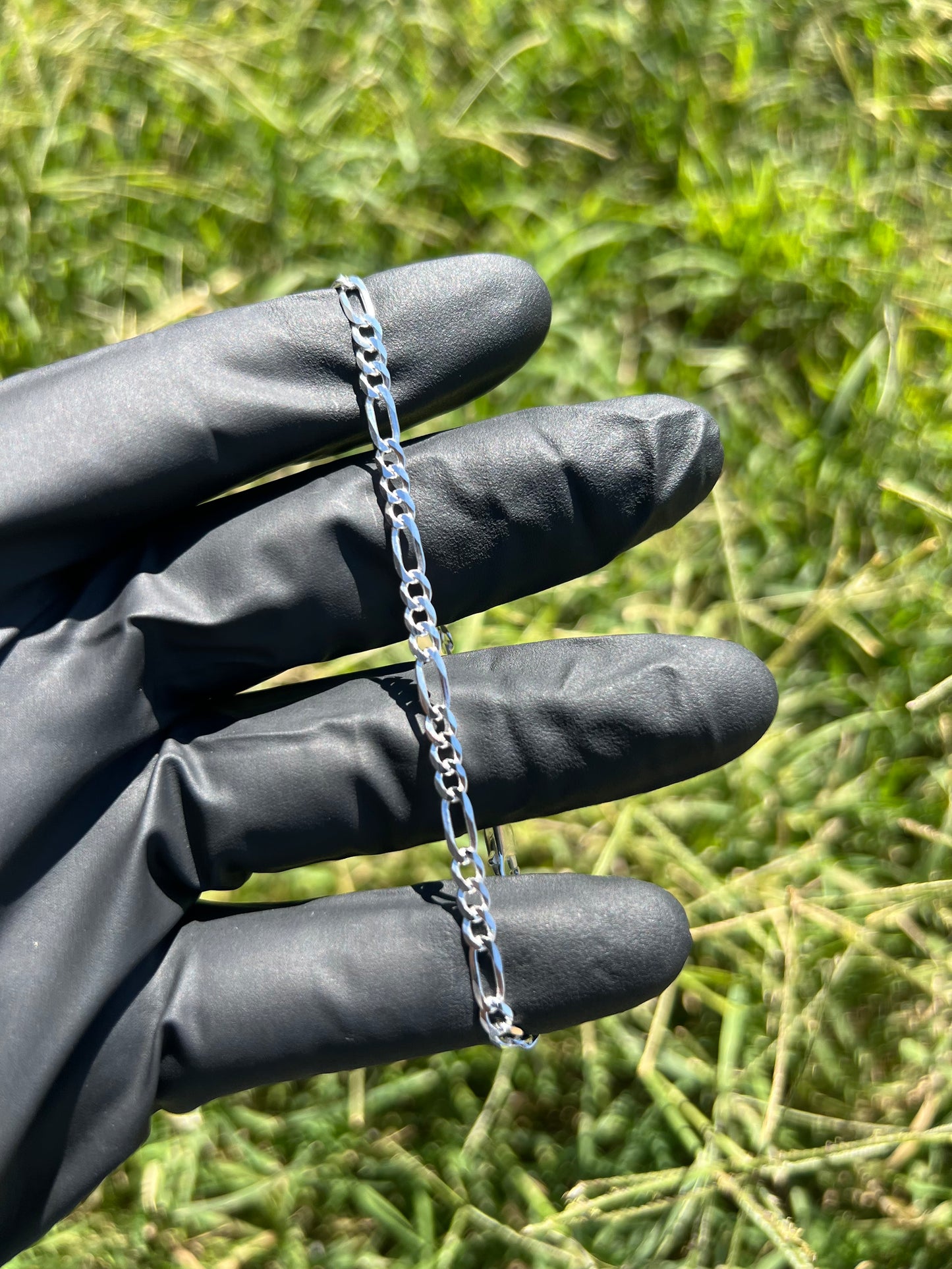 3.7mm Figaro Bracelet￼