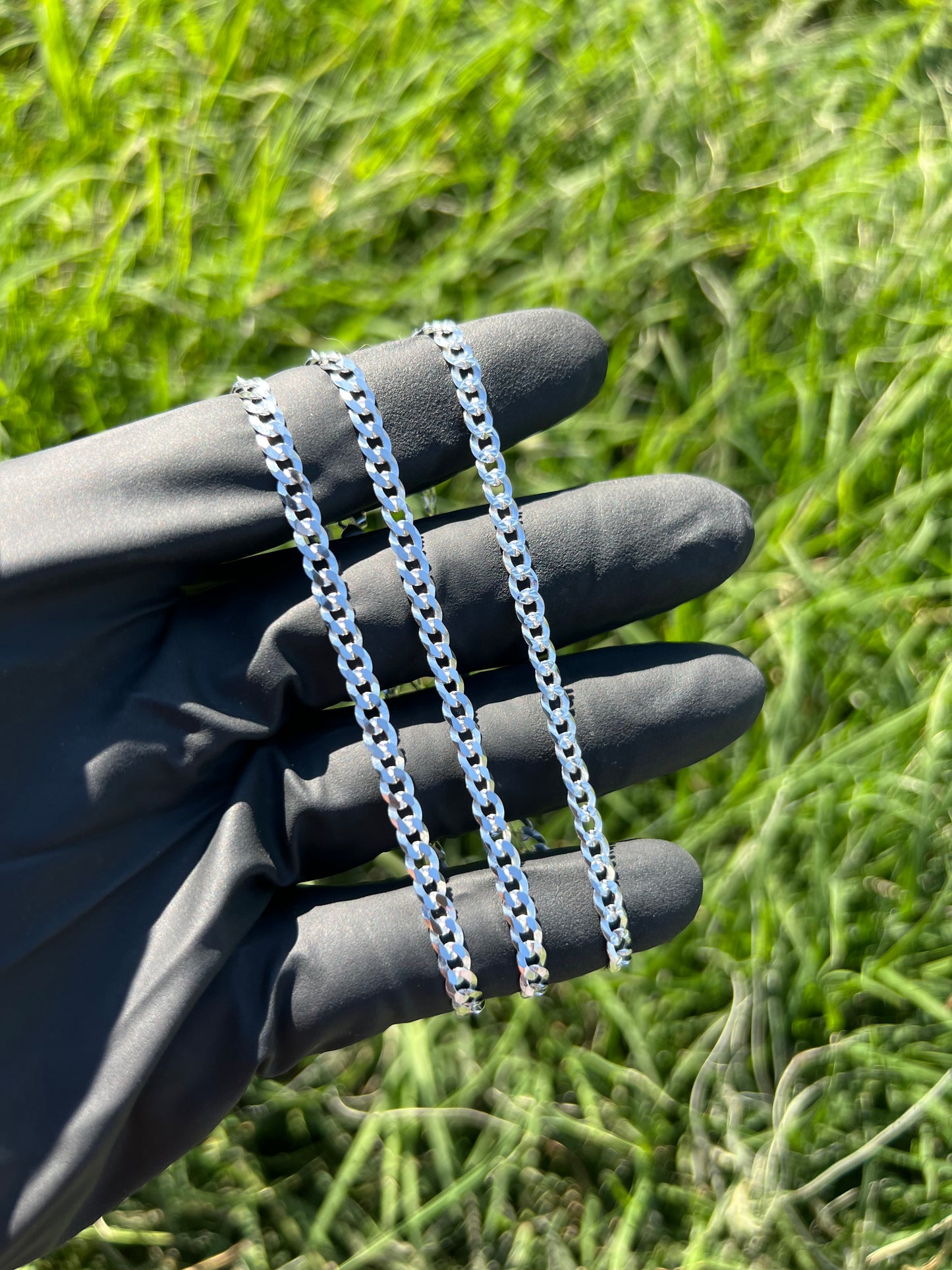 4.1mm Curb Diamond Cut Chain