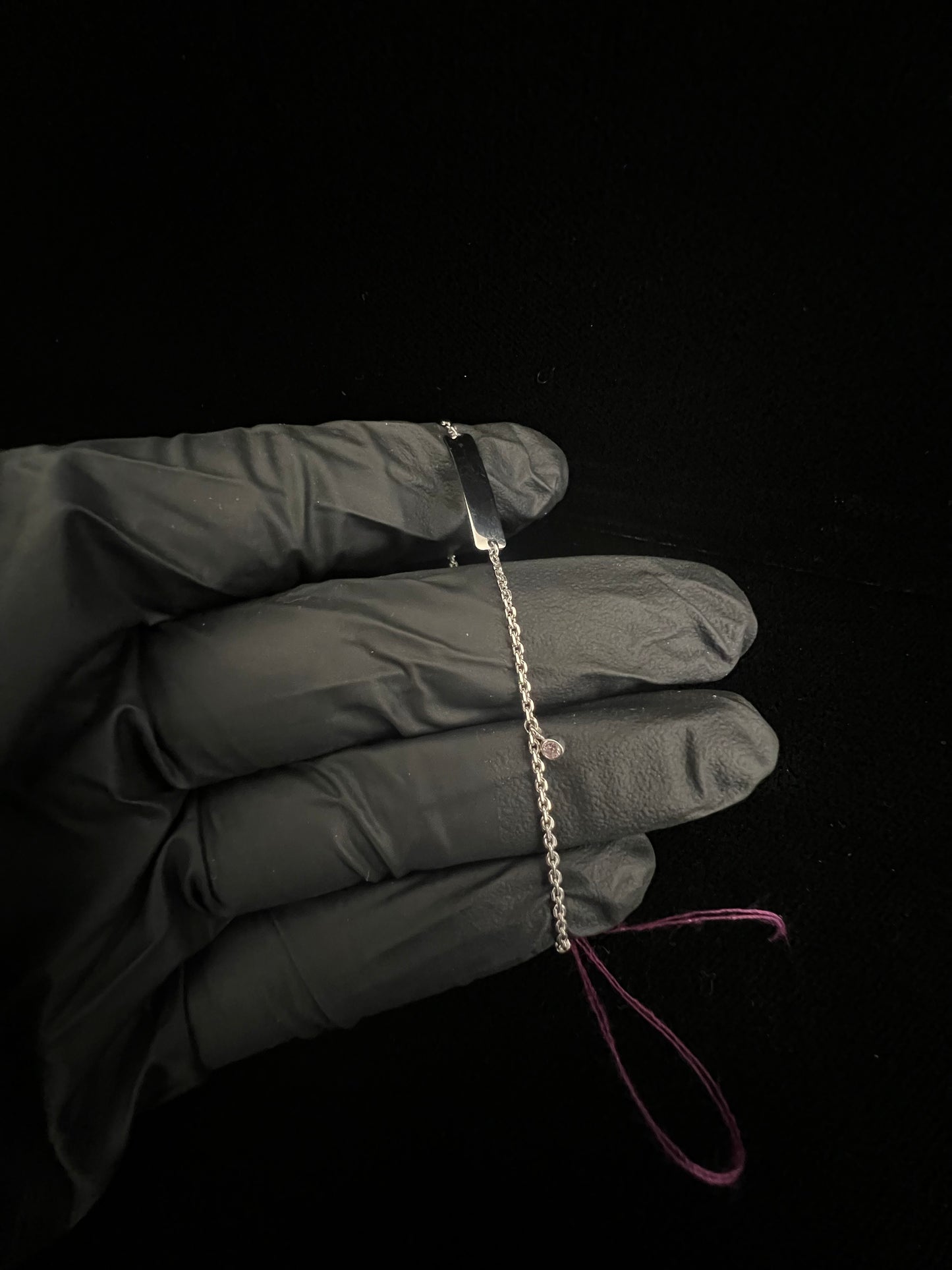 Baby Bracelet Pink CZ ￼