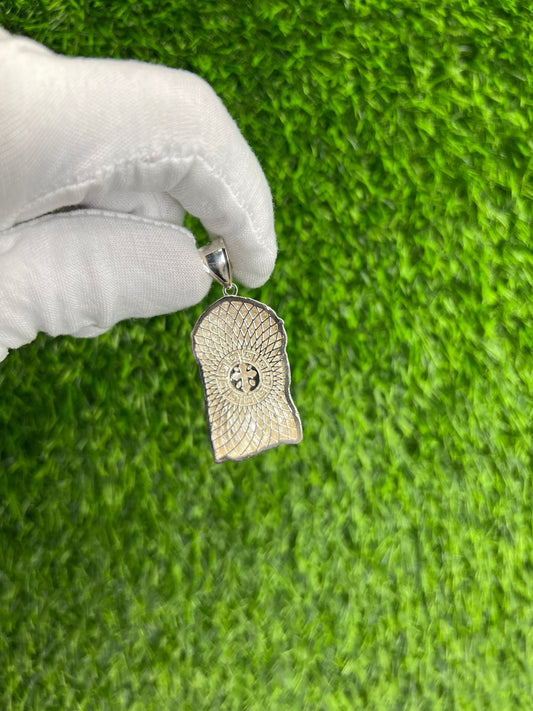 Jesus CZ Eye Pendant