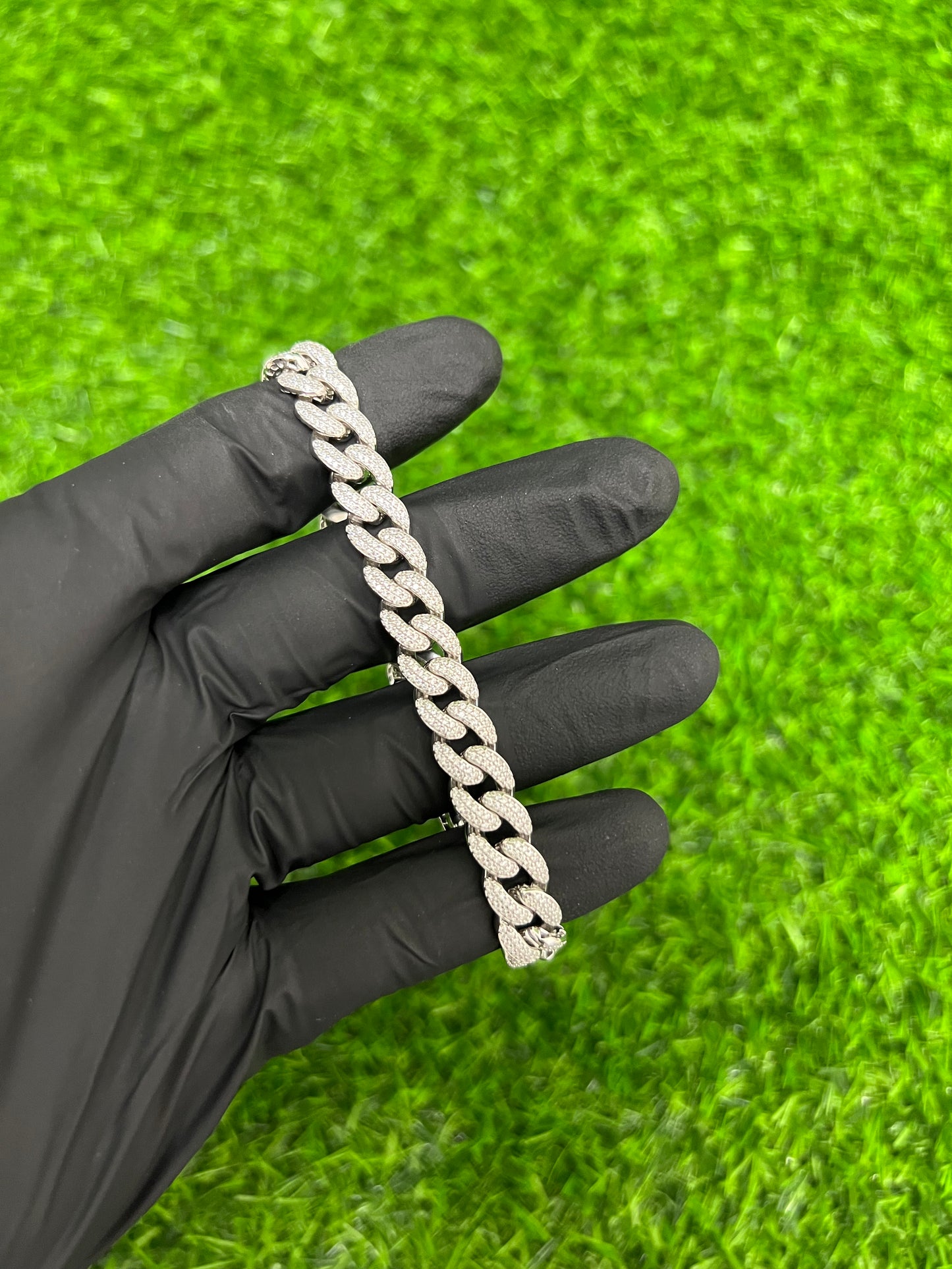 9.5mm CZ Cuban Link Bracelet