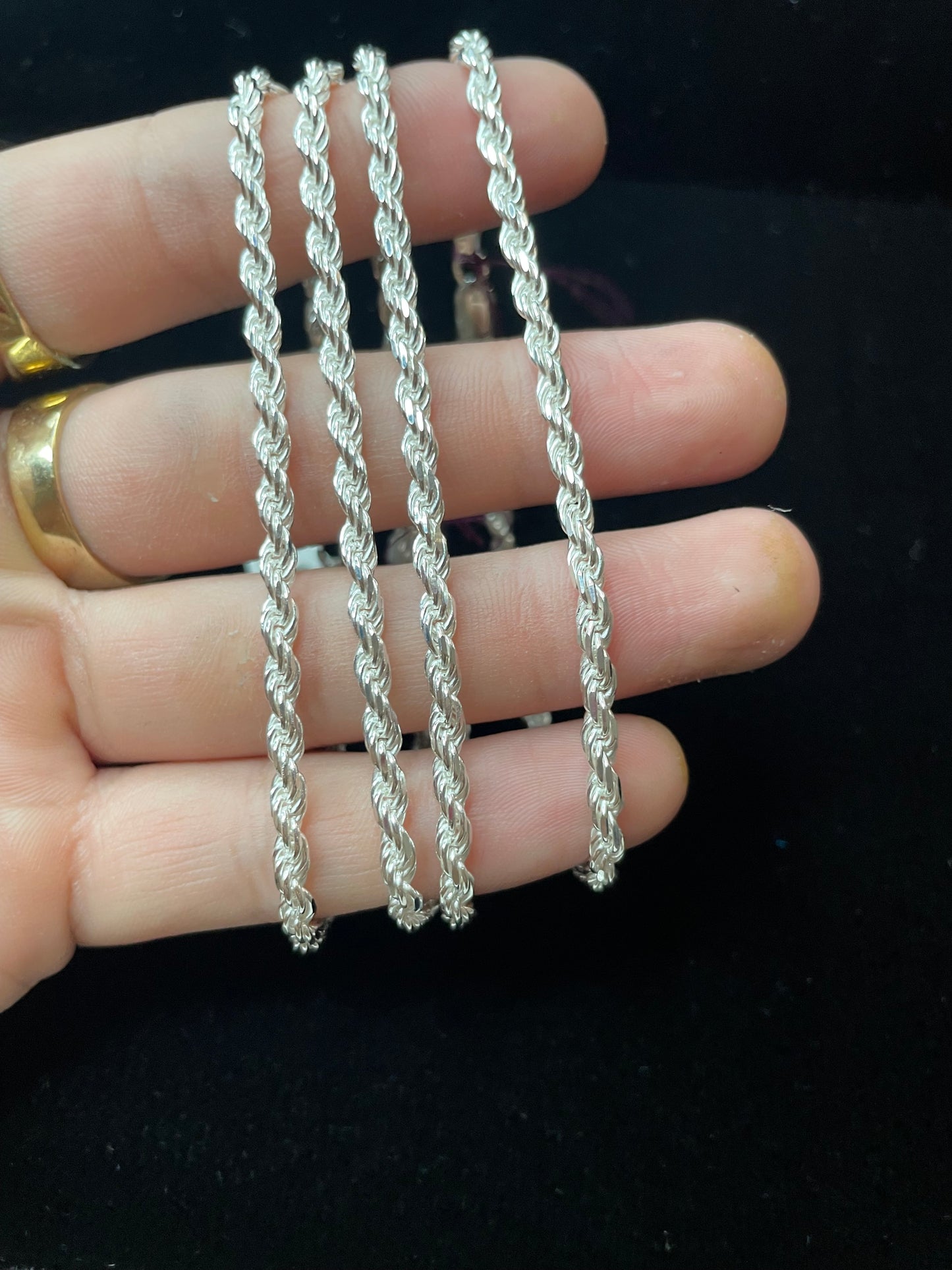 3.4mm Rope bracelet 8 inch