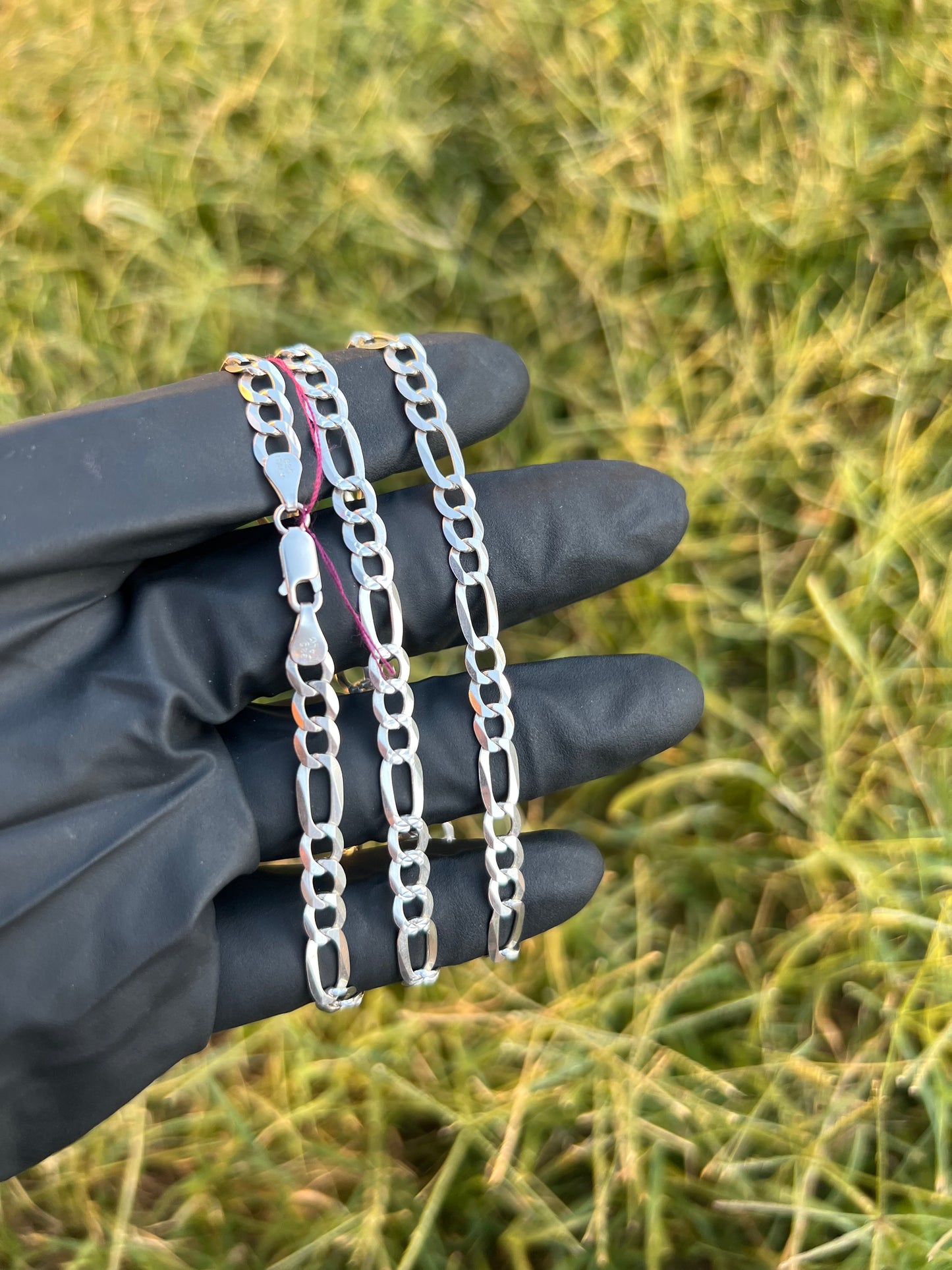 6mm Figaro Diamond Cut Chain￼