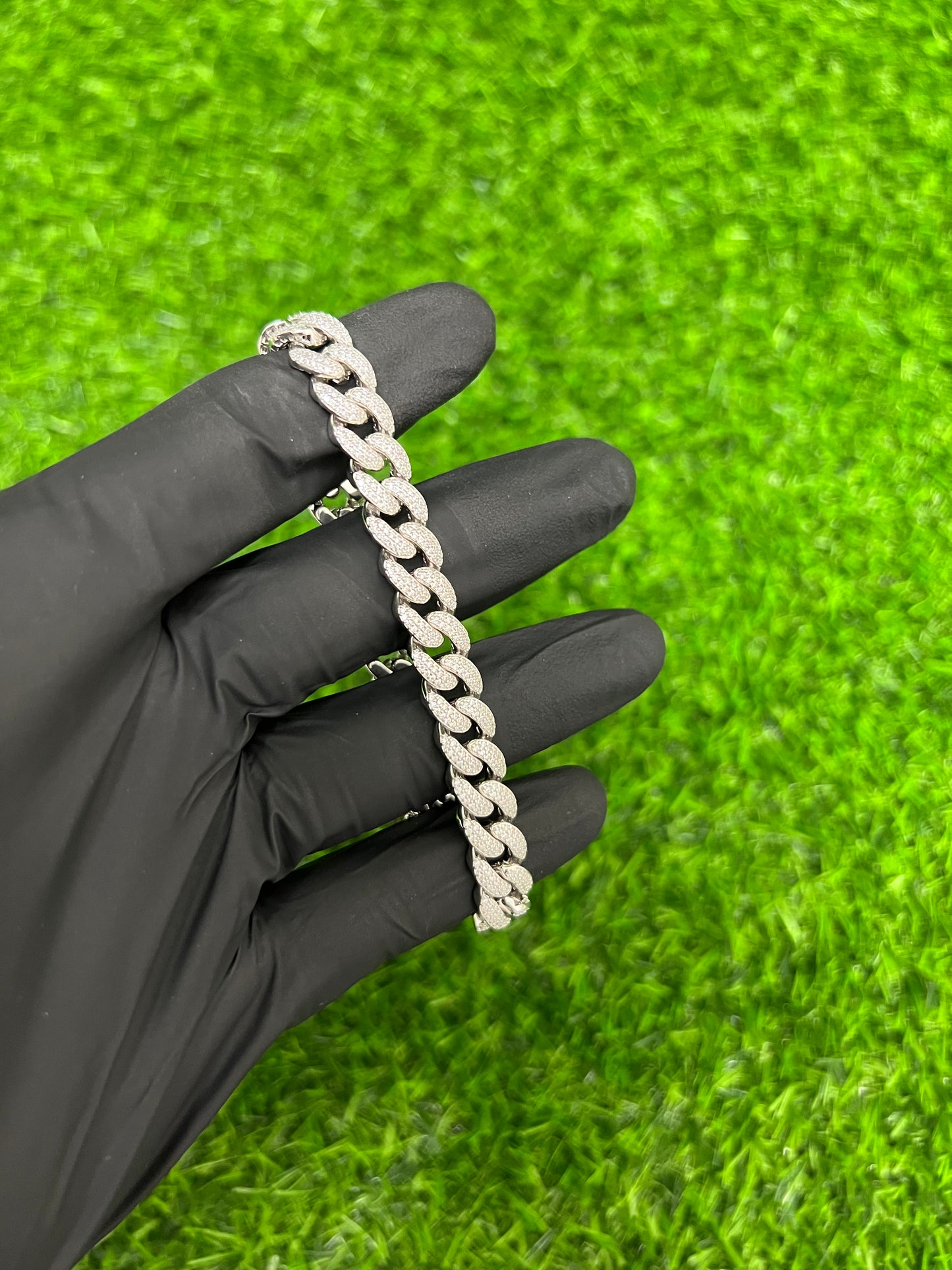 9.5mm CZ Cuban Link Bracelet