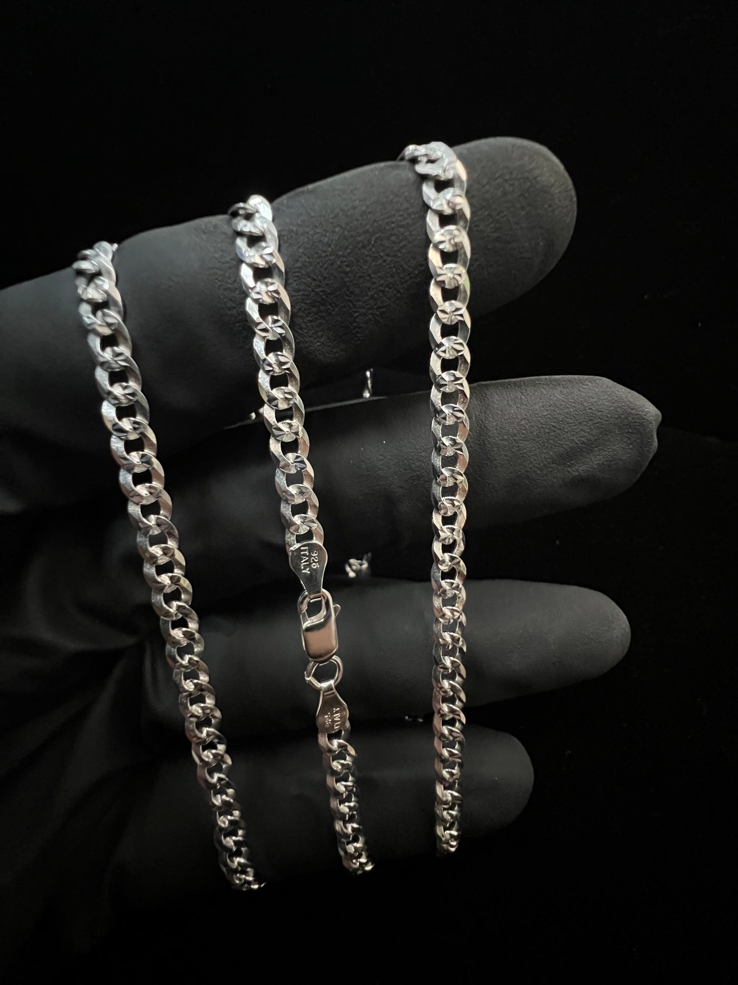 4.1mm Curb Diamond Cut Chain