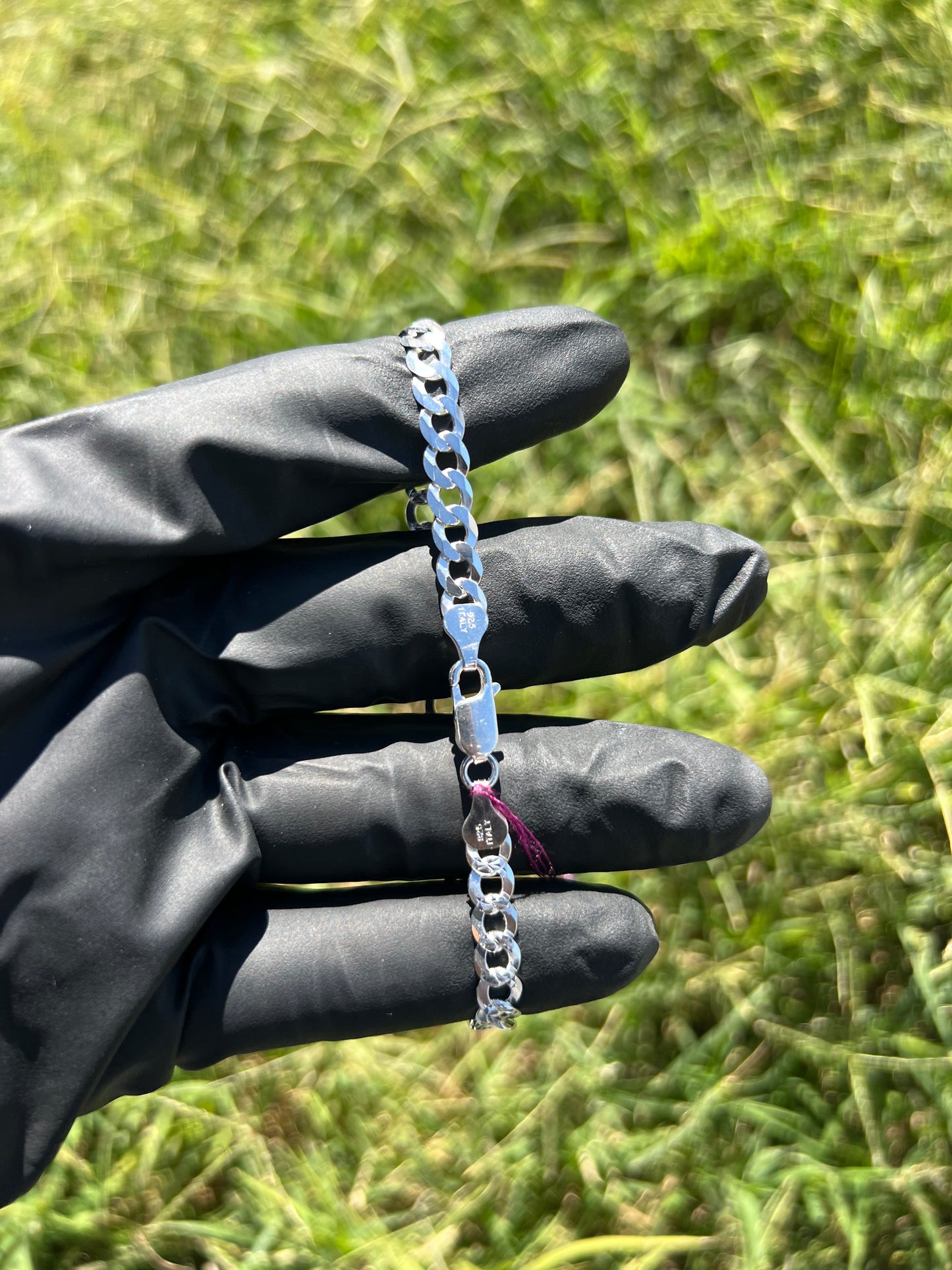 5.9mm Curb Diamond Cut Bracelet