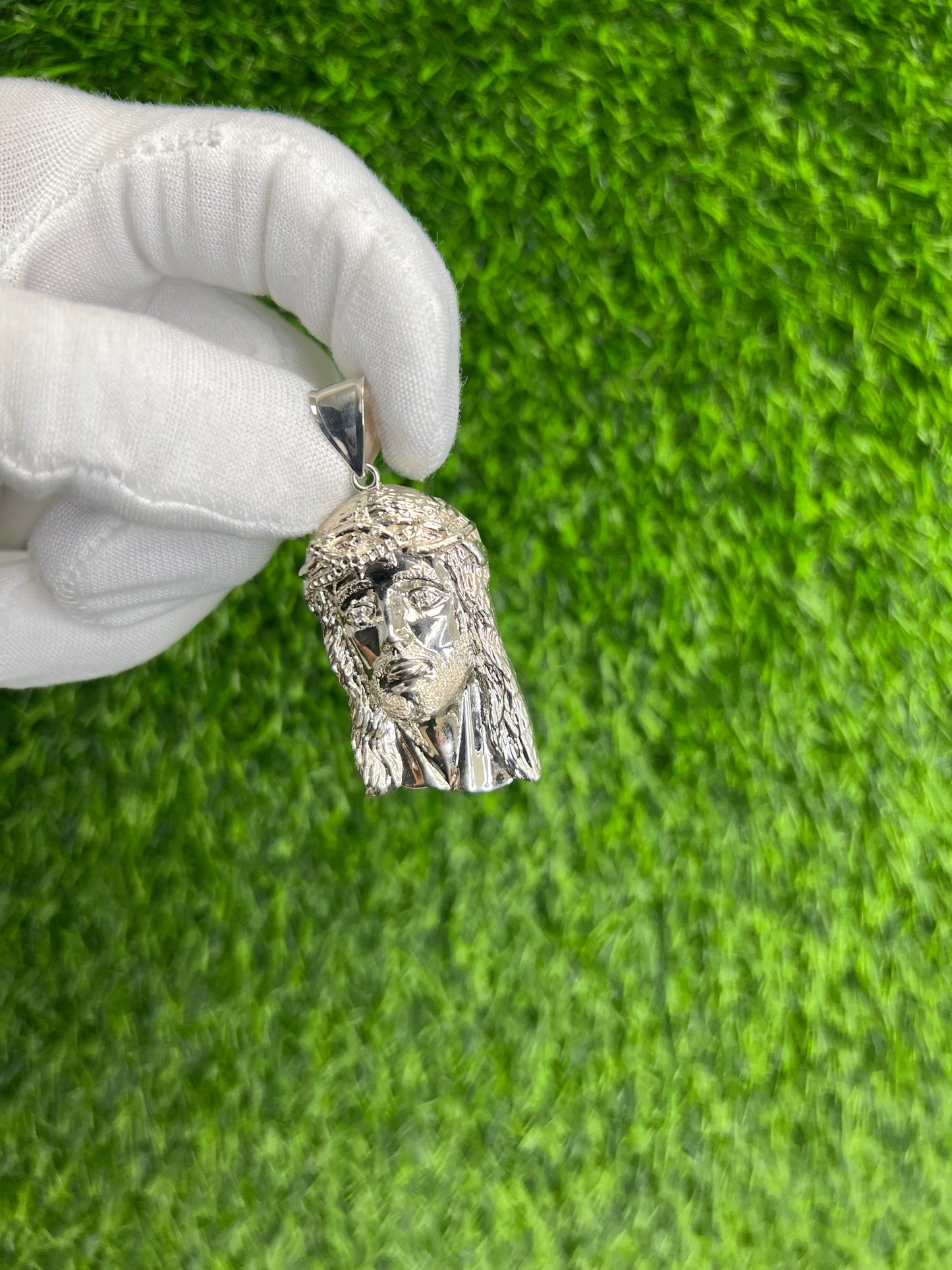 Jesus CZ Eye Pendant