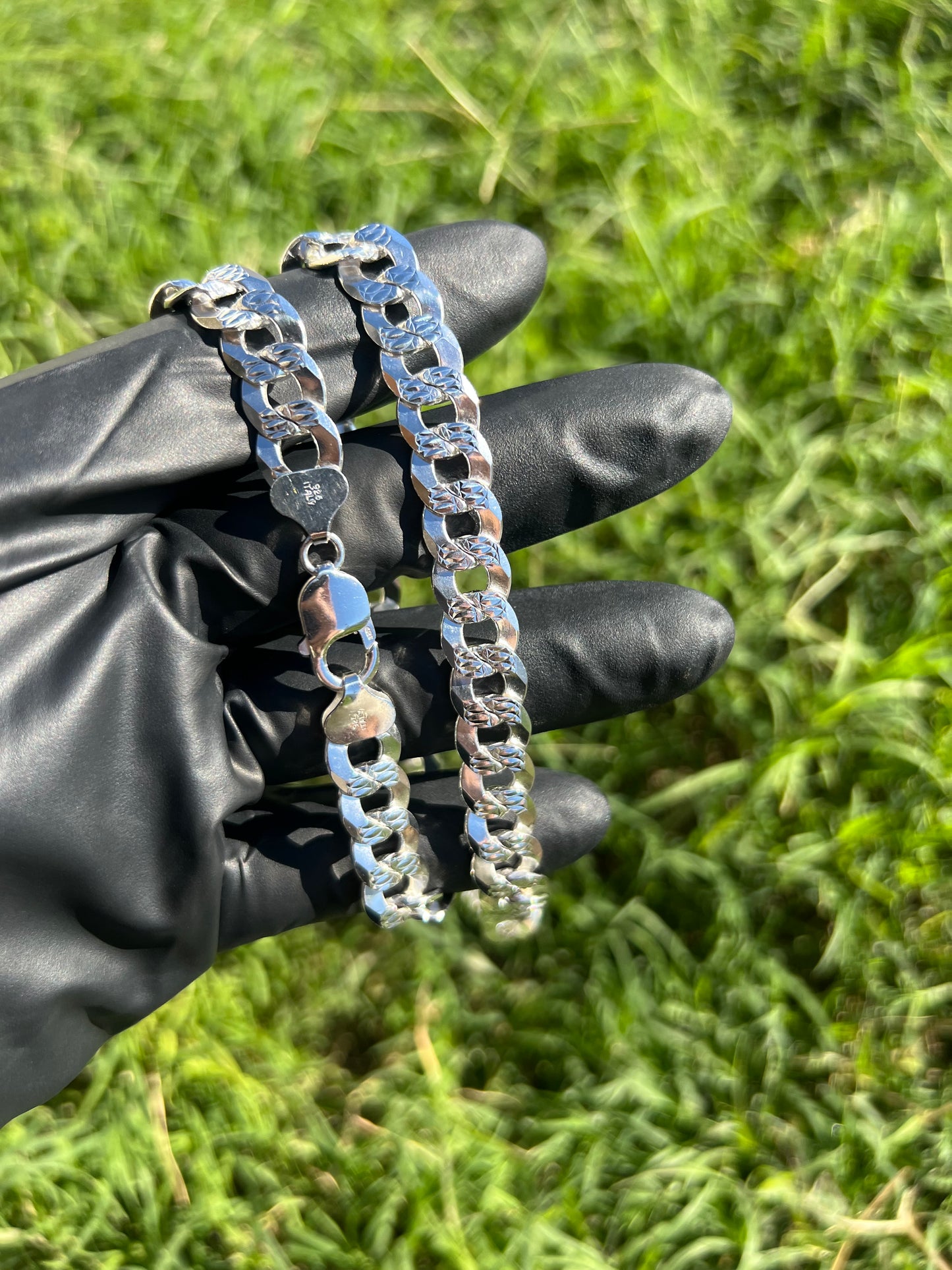 11.2mm Curb Diamond Cut Chain