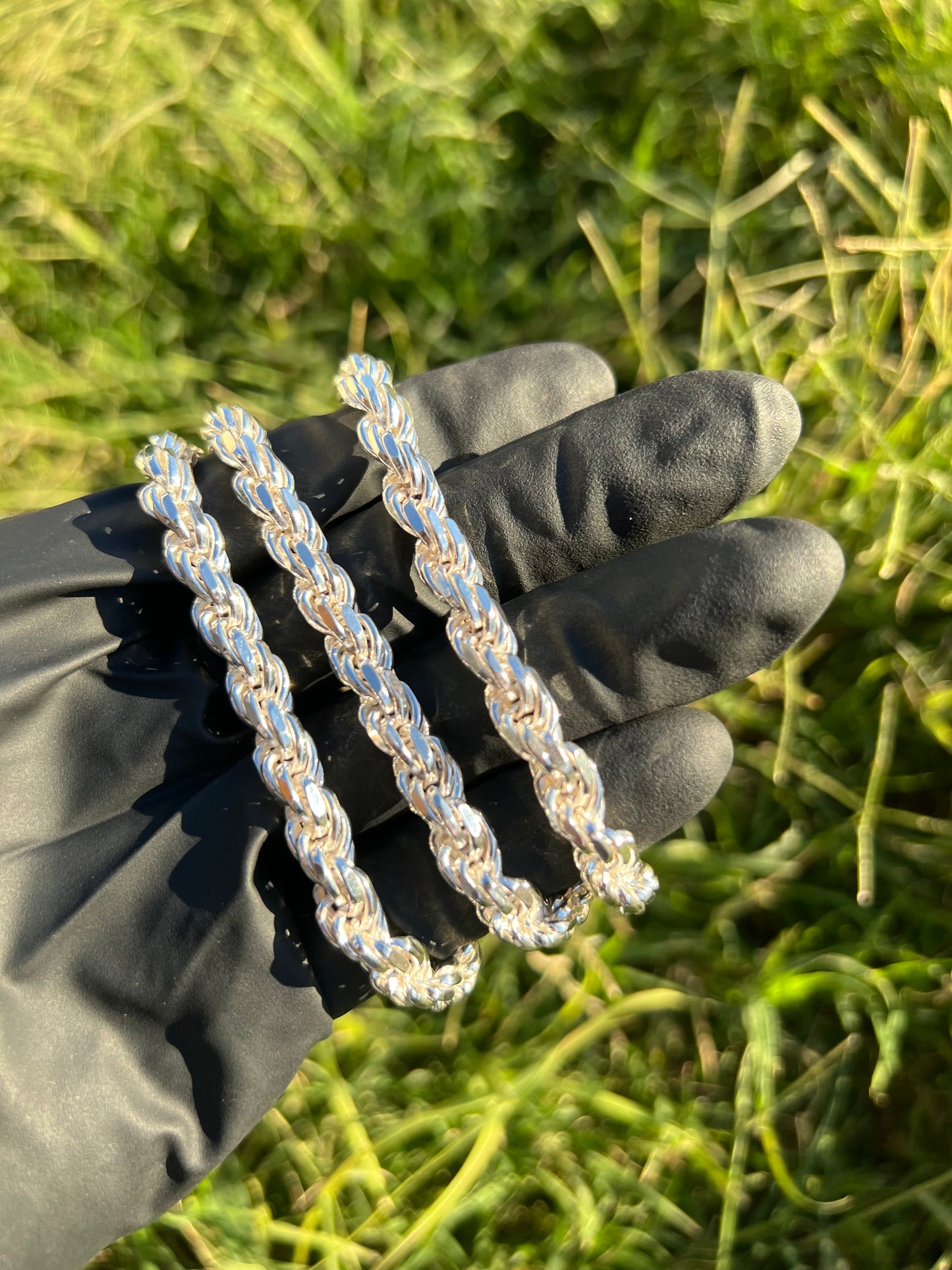 7.5mm Diamond Cut Rope Chain