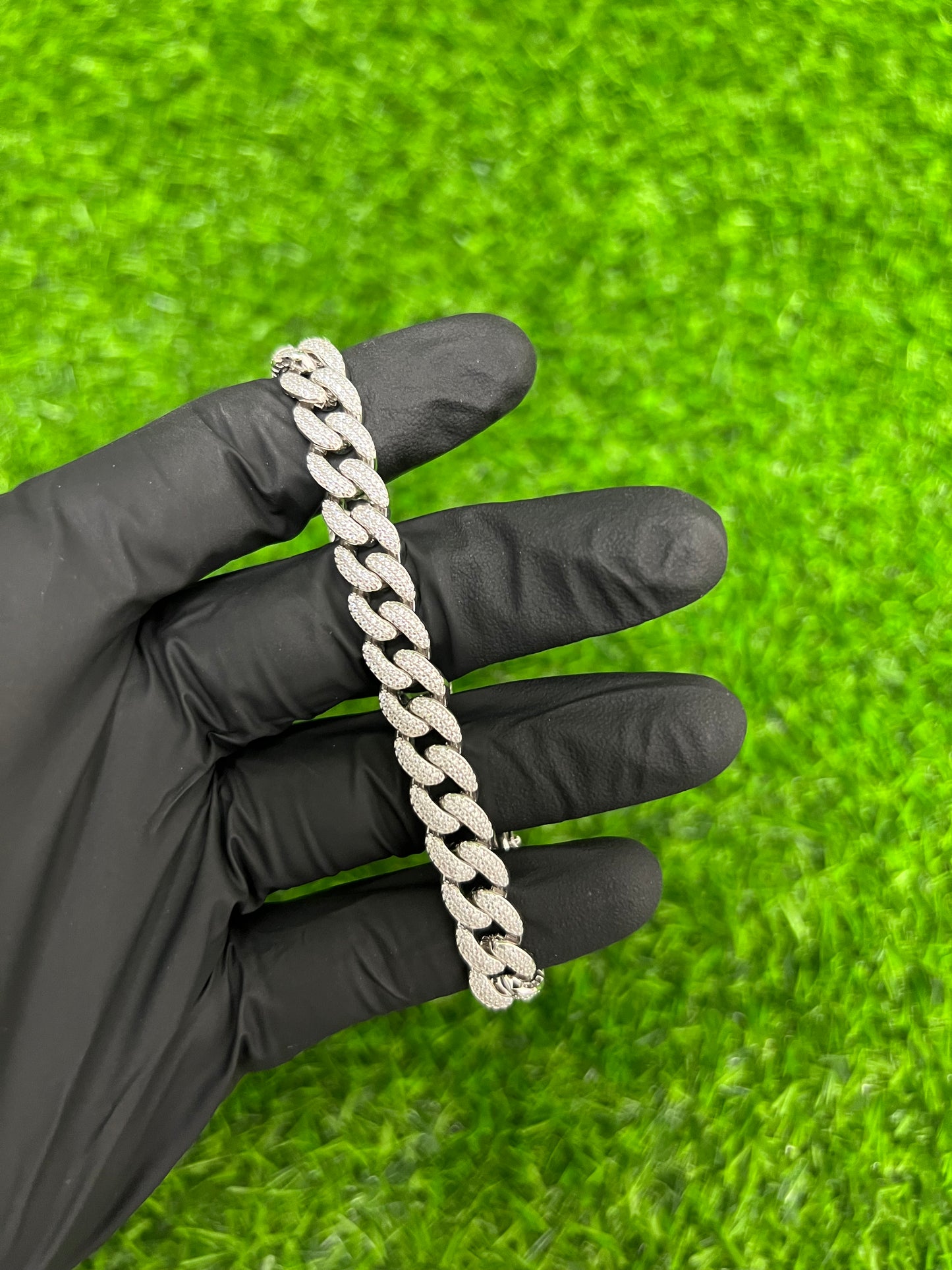 9.5mm CZ Cuban Link Bracelet