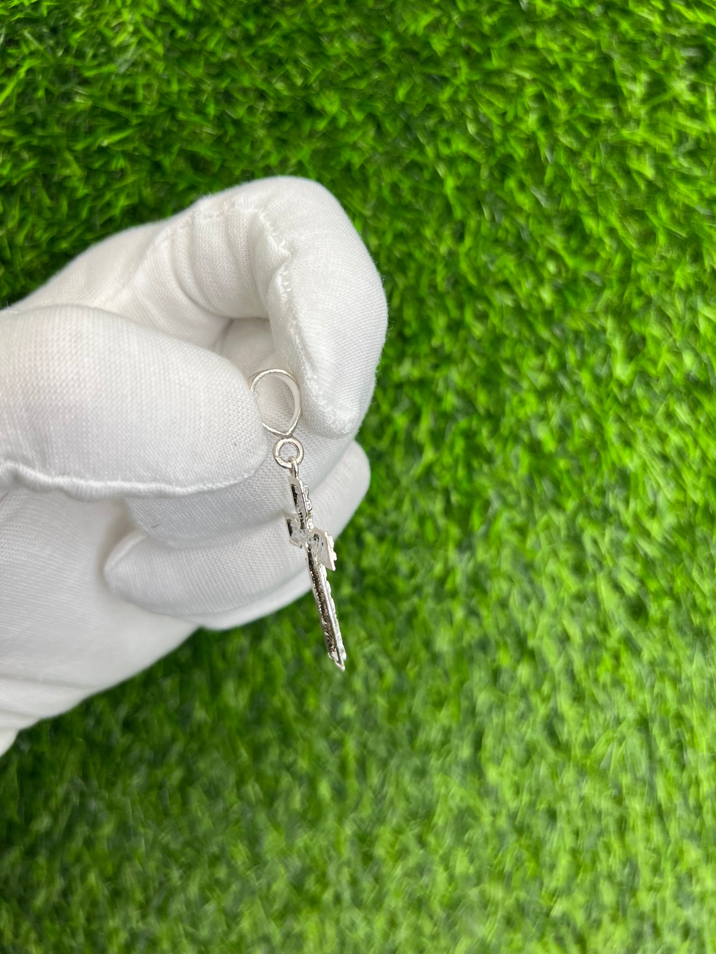 Full Nugget Cross Pendant