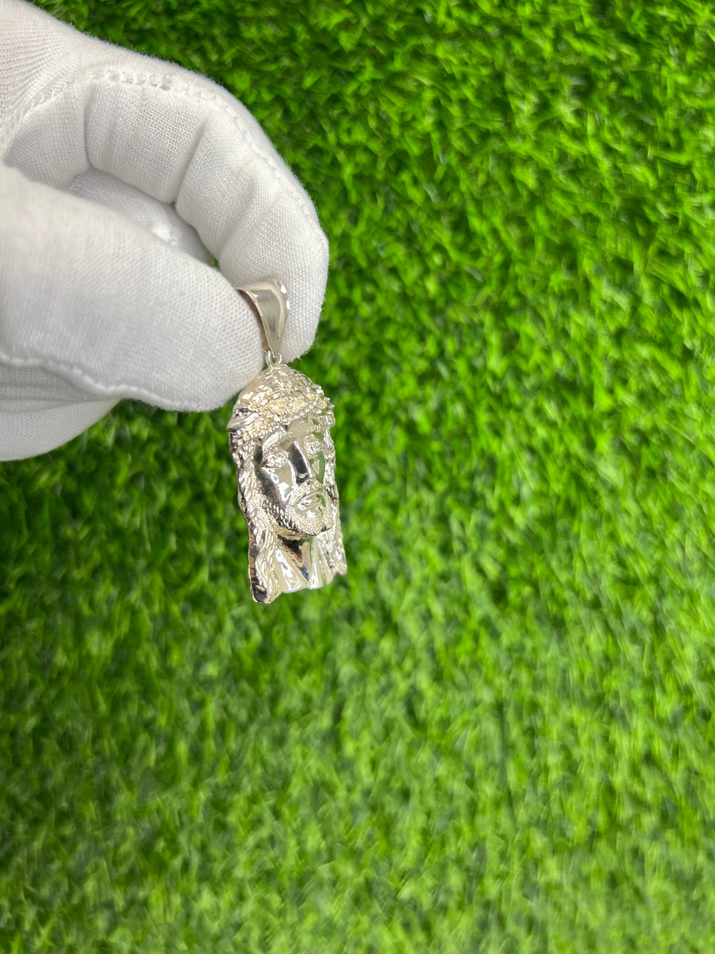 Jesus CZ Eye Pendant