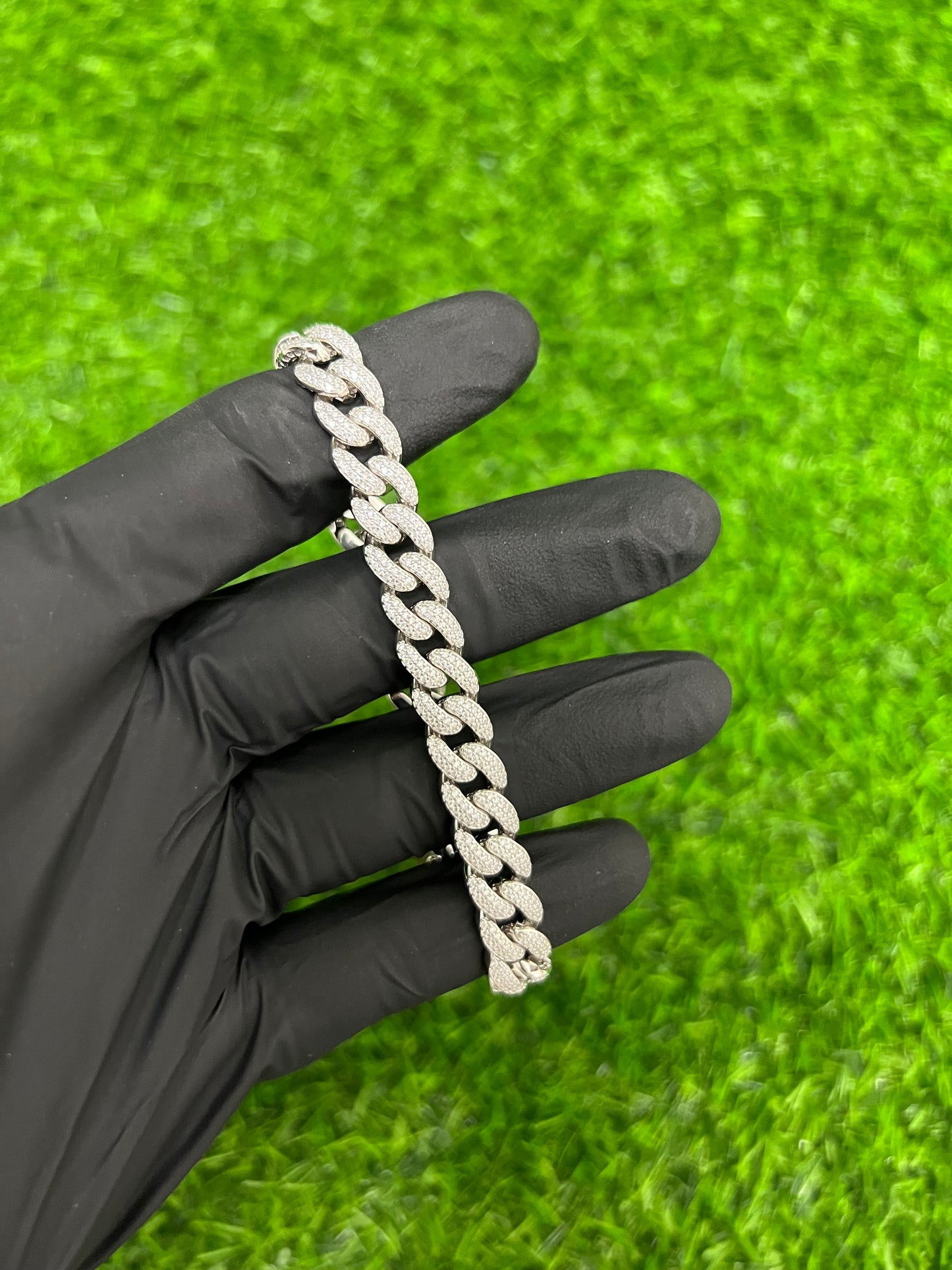 9.5mm CZ Cuban Link Bracelet