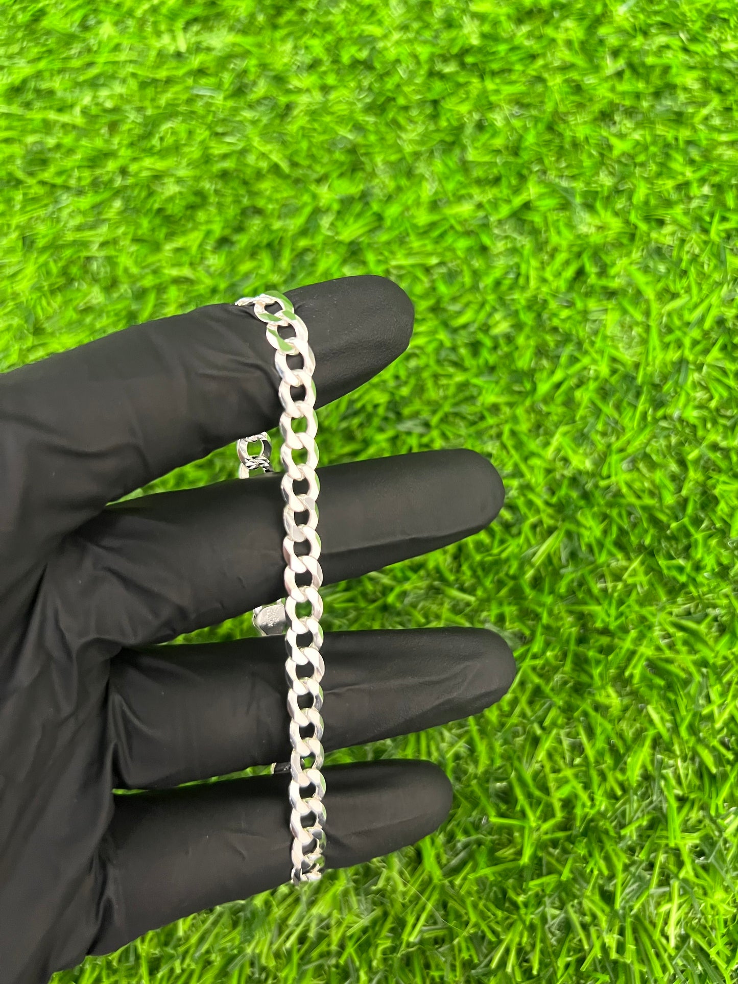 6.1mm Curb Diamond Cut Bracelet