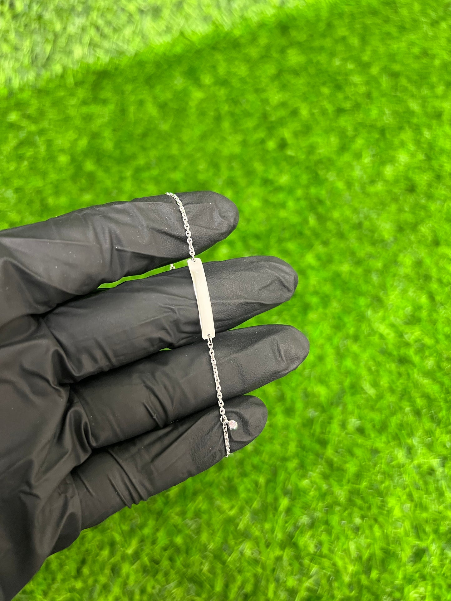 Baby Bracelet Pink CZ ￼