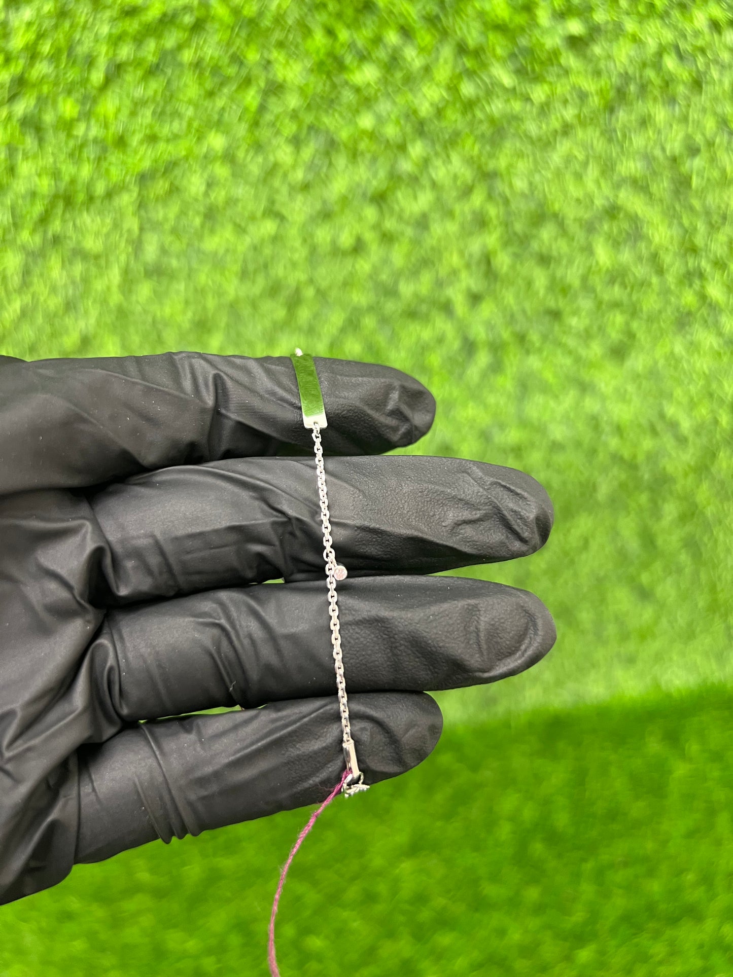 Baby Bracelet Pink CZ ￼