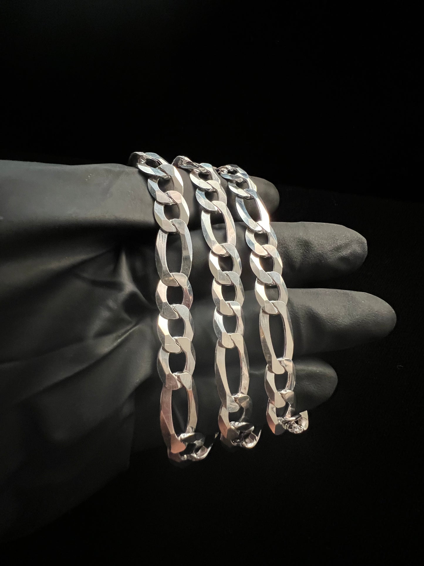 10mm Figaro Diamond Cut Chain