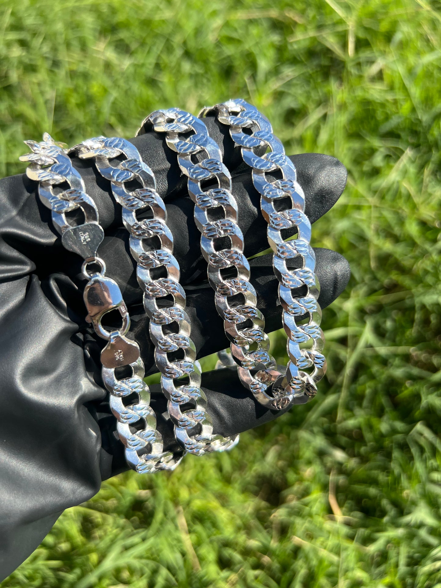 11.2mm Curb Diamond Cut Chain