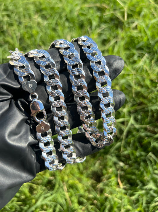 11.2mm Curb Diamond Cut Chain