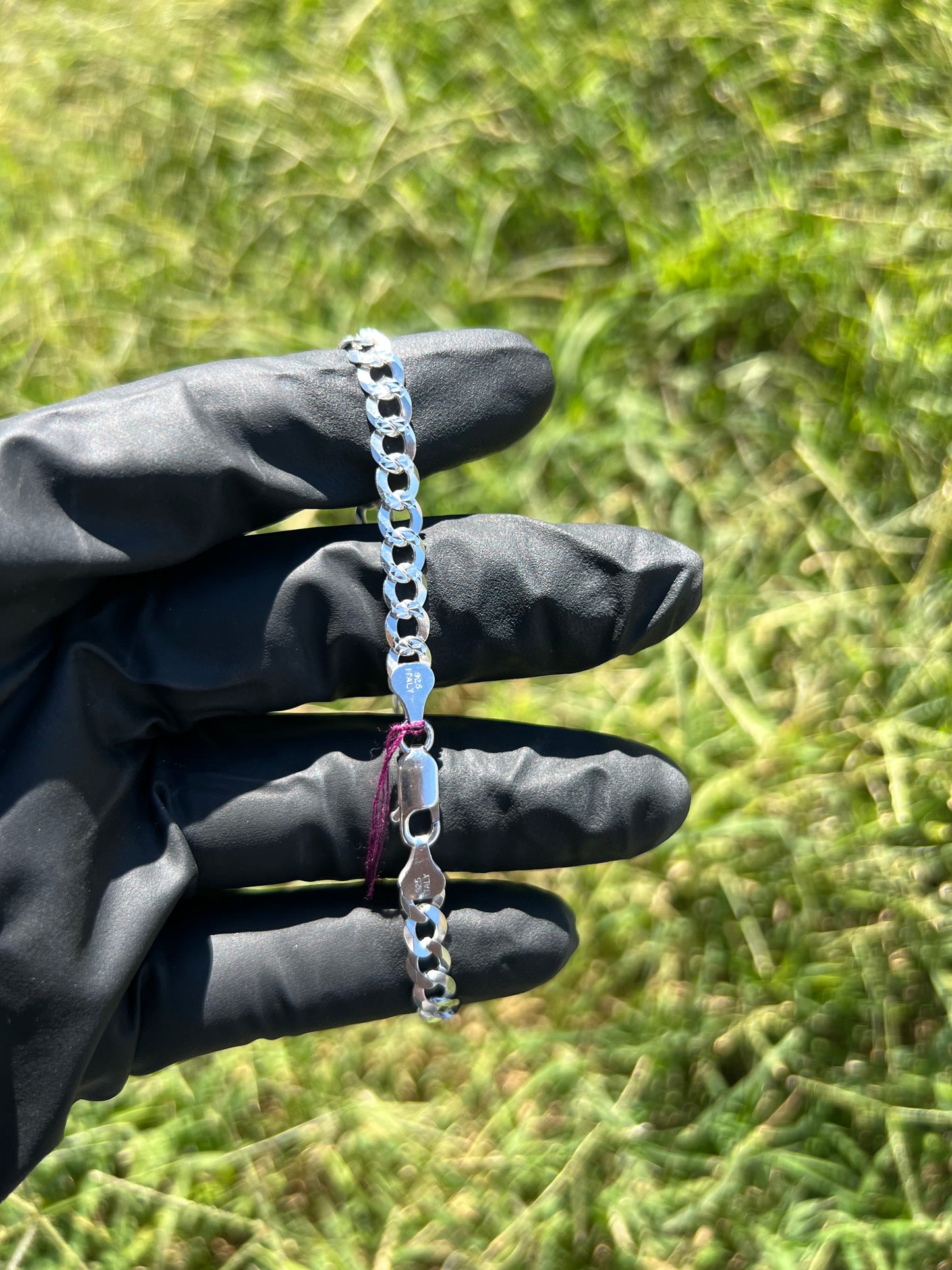 5.9mm Curb Diamond Cut Bracelet