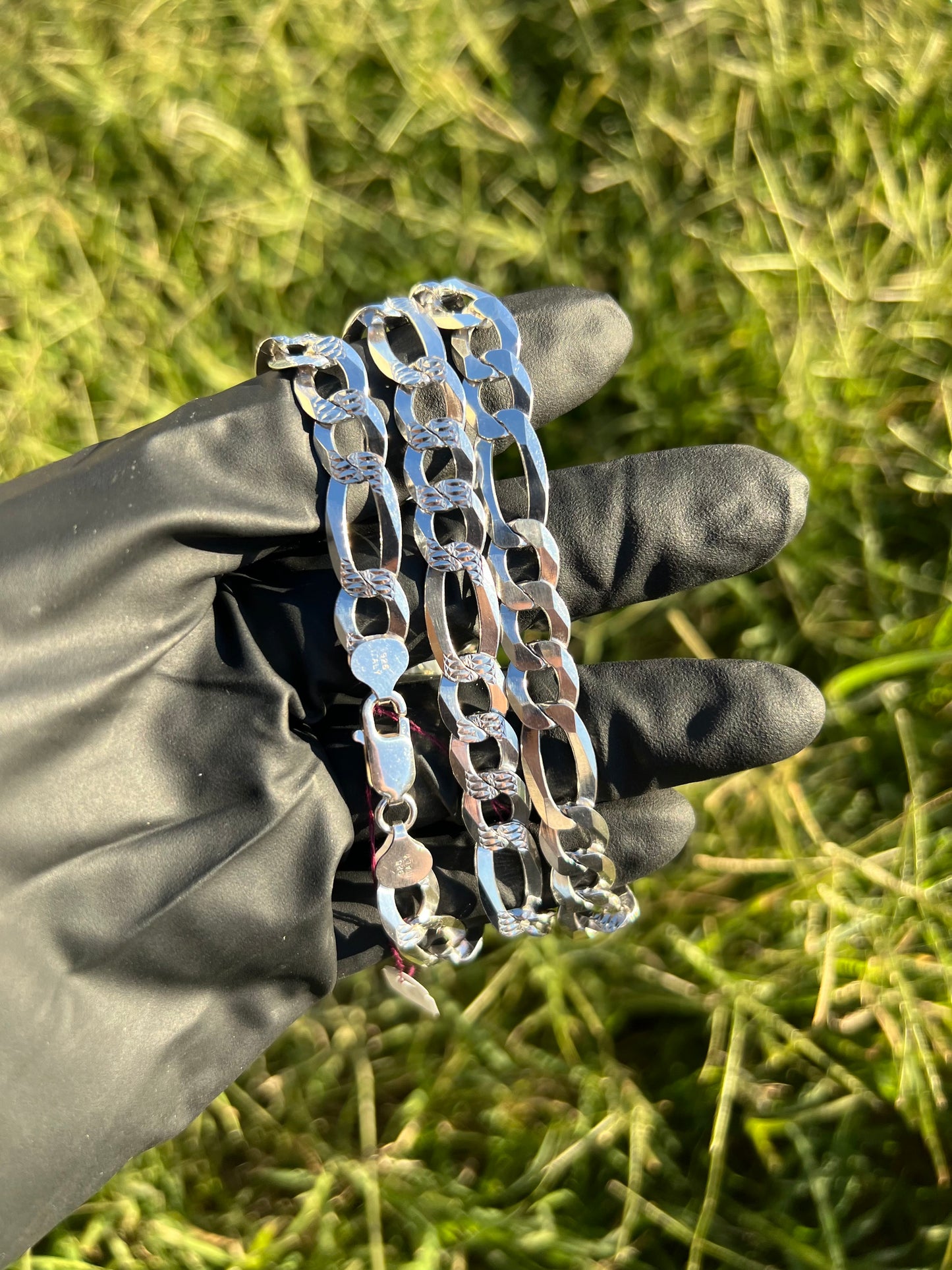 10mm Figaro Diamond Cut Chain