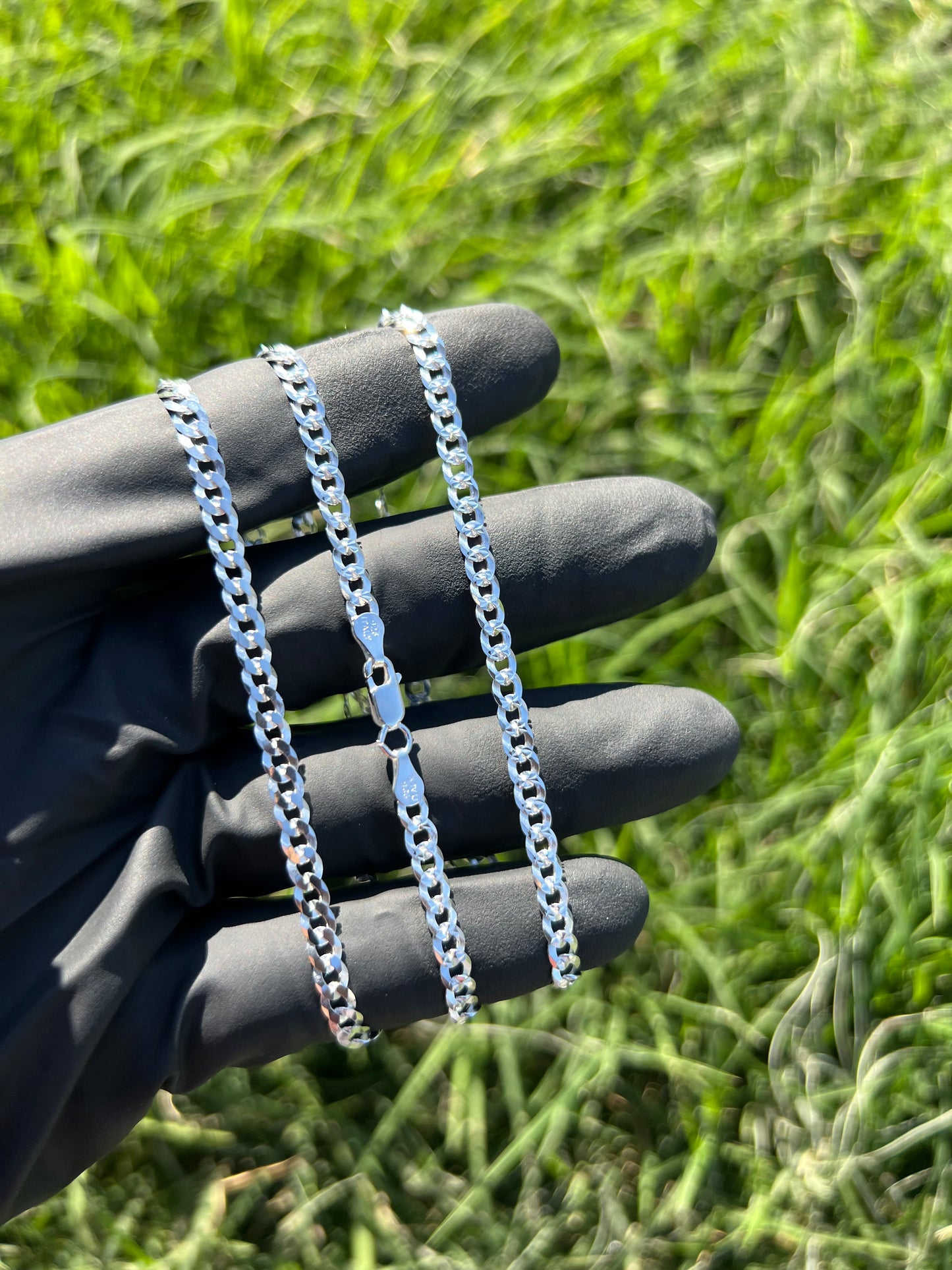 4.1mm Curb Diamond Cut Chain