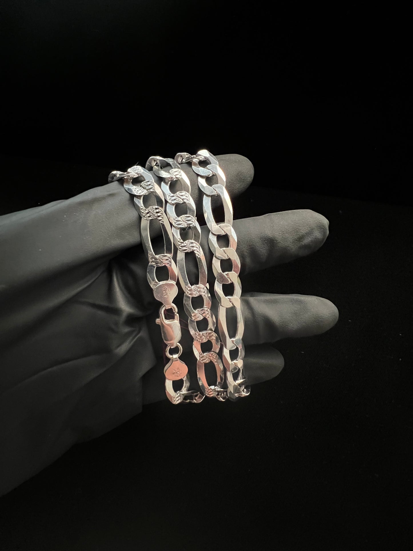 10mm Figaro Diamond Cut Chain