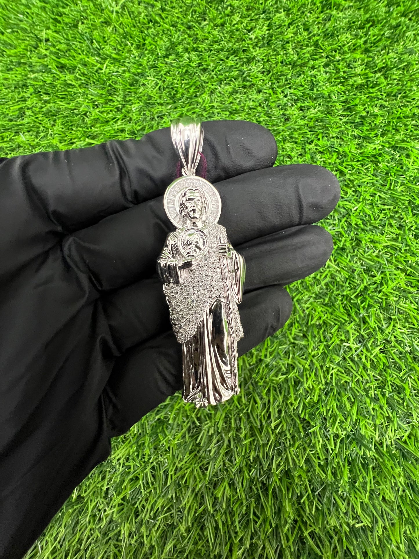 Saint Jude CZ pendant ￼