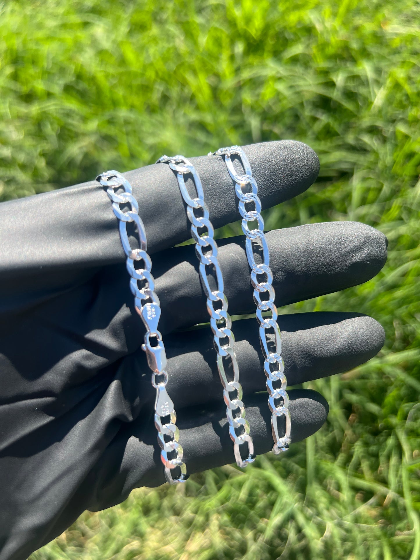 5.8mm Figaro Diamond Cut Chain ￼