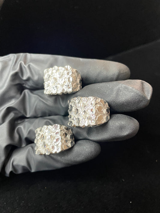 XL Nugget ring 925 Silver
