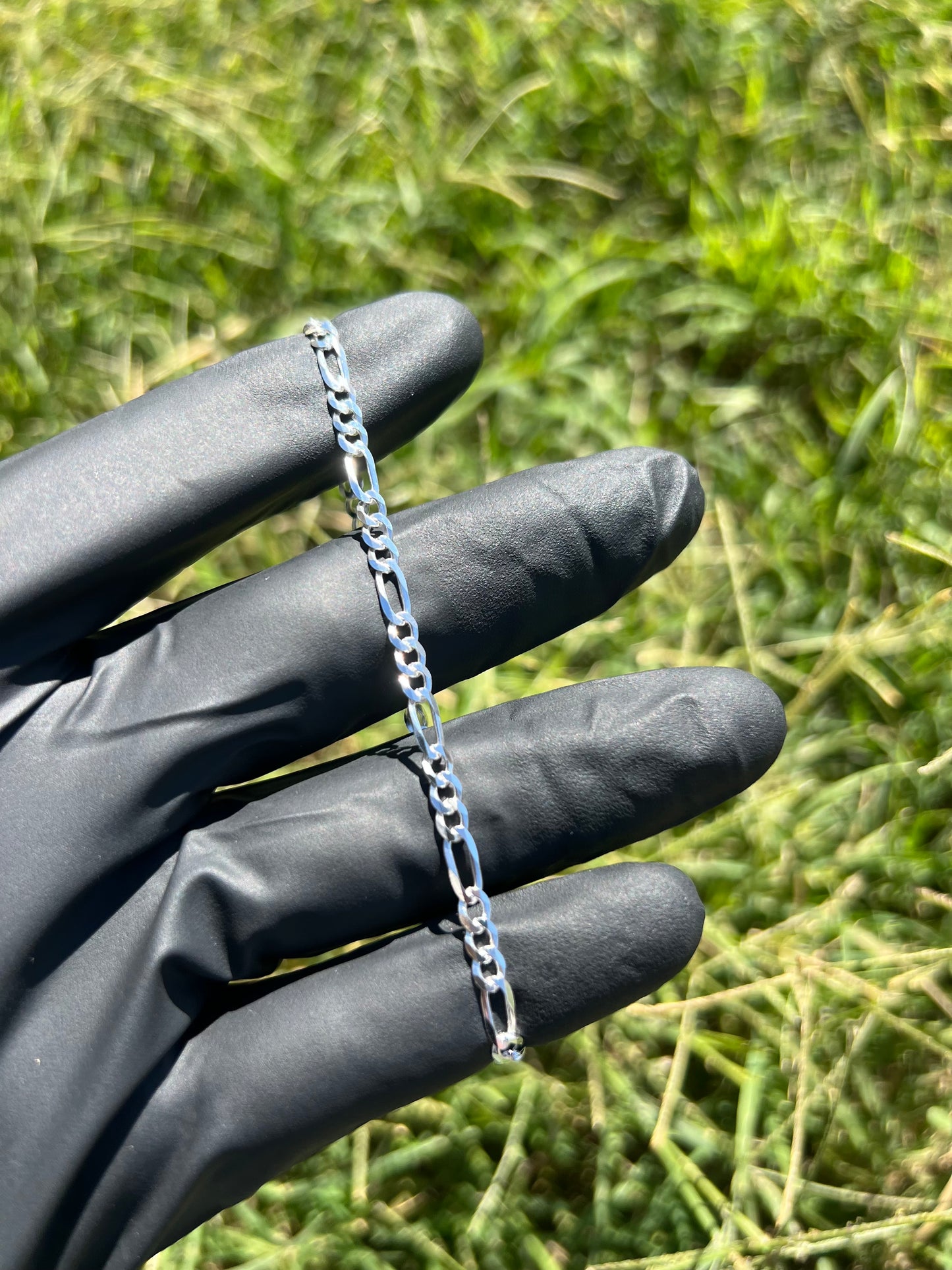 3.7mm Figaro Bracelet￼