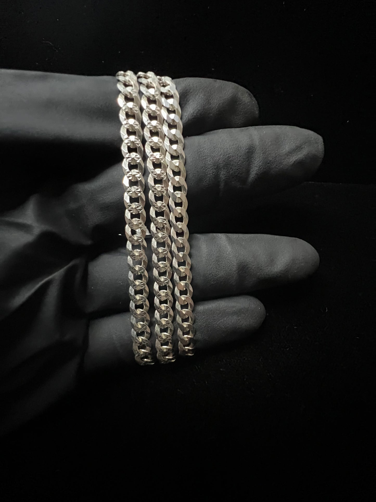 5.2mm Diamond Cut Curb Chain￼