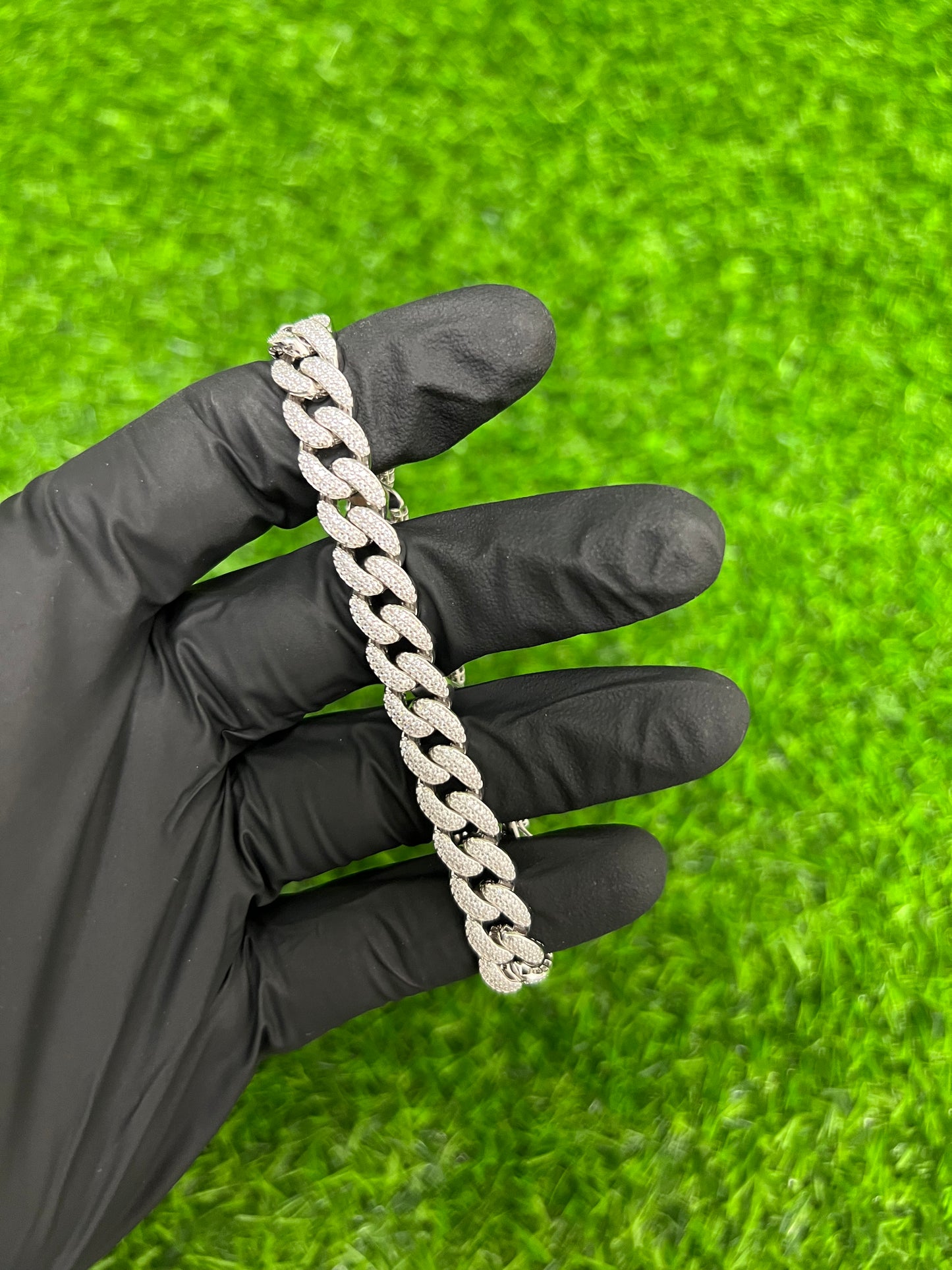 9.5mm CZ Cuban Link Bracelet