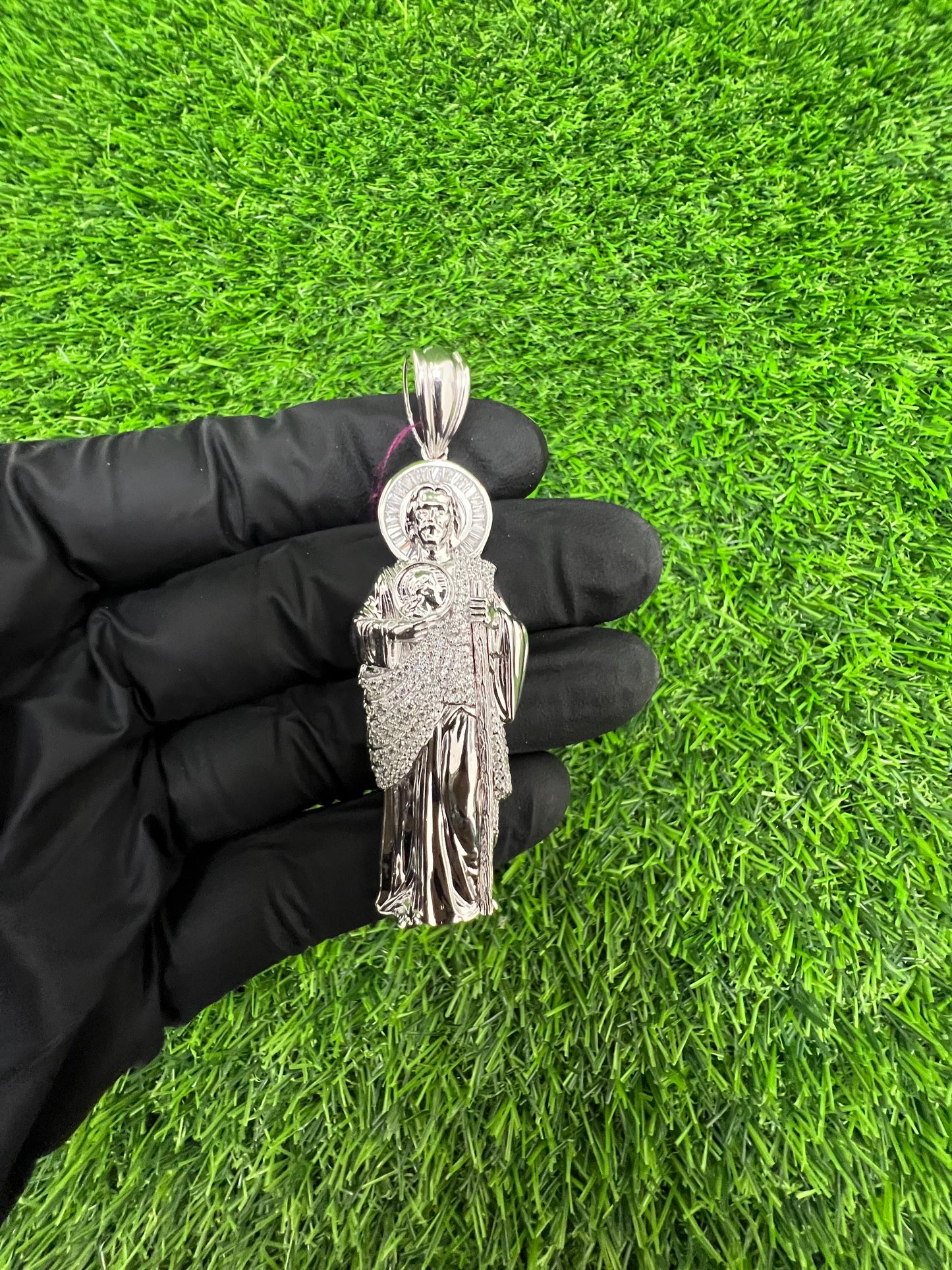 Saint Jude CZ pendant ￼