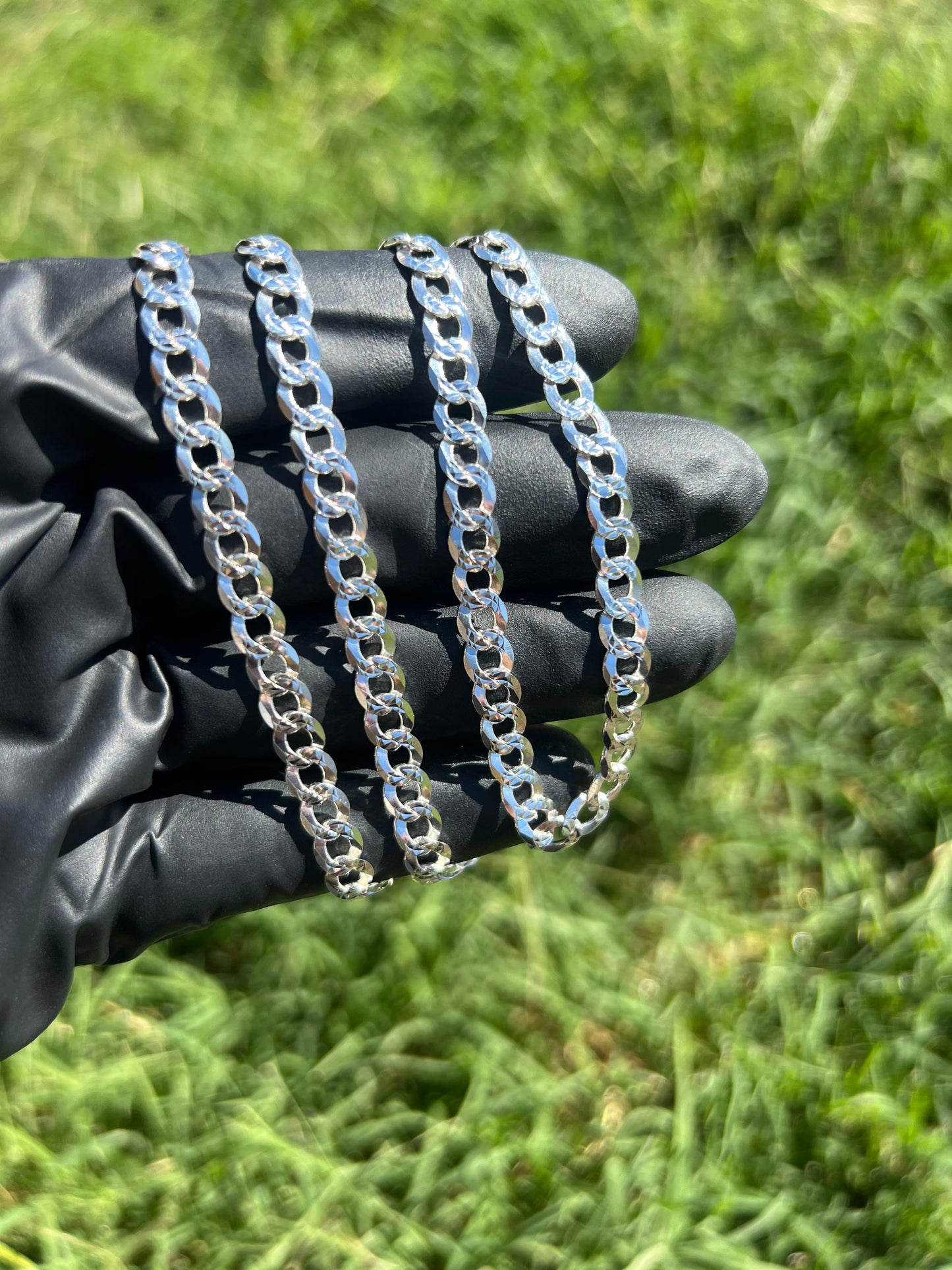 6.1mm Curb Diamond Cut Chain ￼