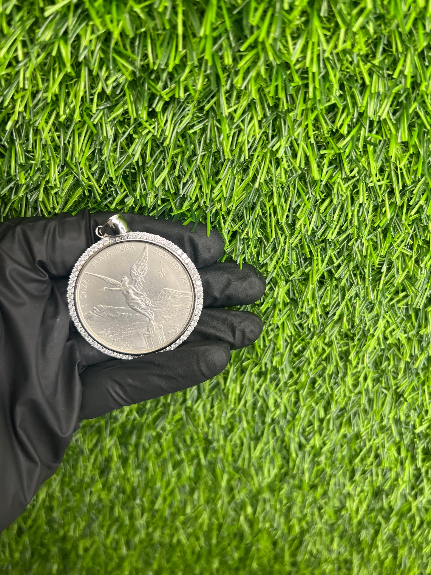 CZ Centenario Pendant .999 Silver