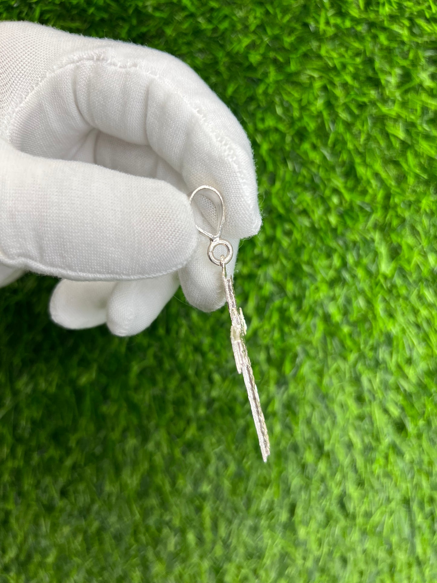 Full Nugget Cross Pendant